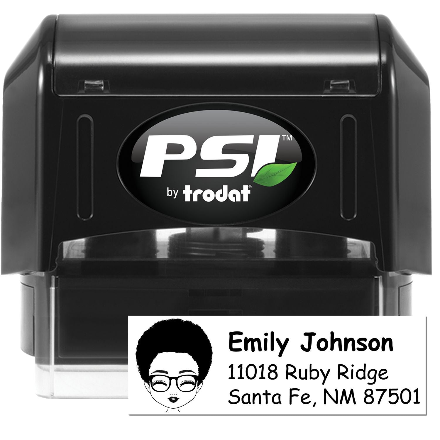 Ms Emily Bitmoji Pre-Inked Address Stamp for House - Engineer Seal Stamps