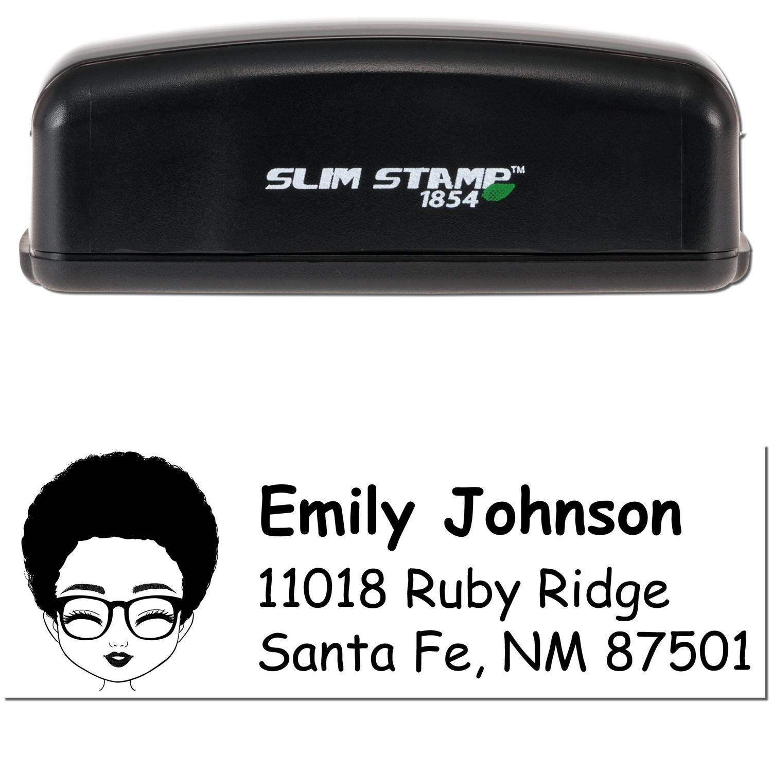 Ms Emily Bitmoji Customized Address Stamp Pre-Inked - Engineer Seal Stamps