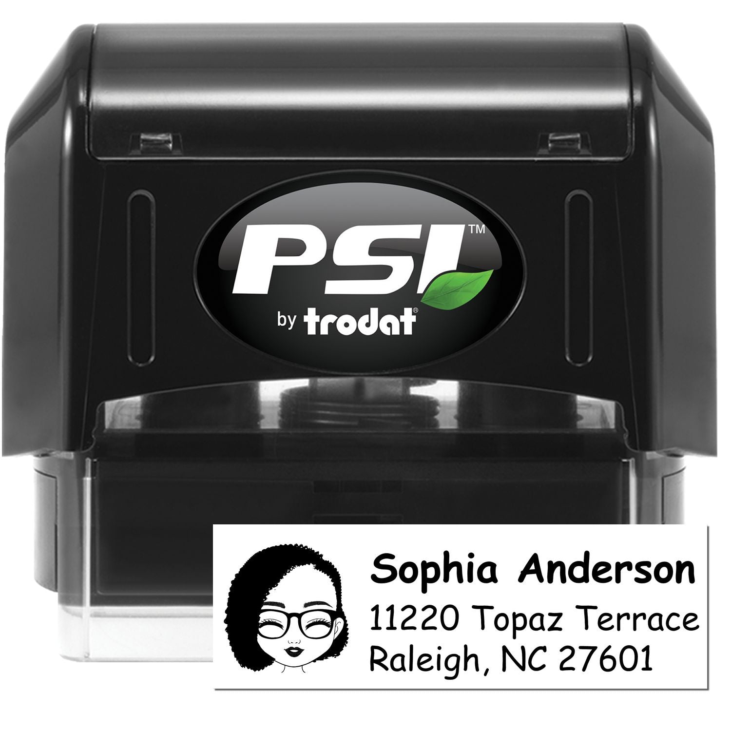Ms Sophia Bitmoji Pre-Inked Address Stamp for House - Engineer Seal Stamps