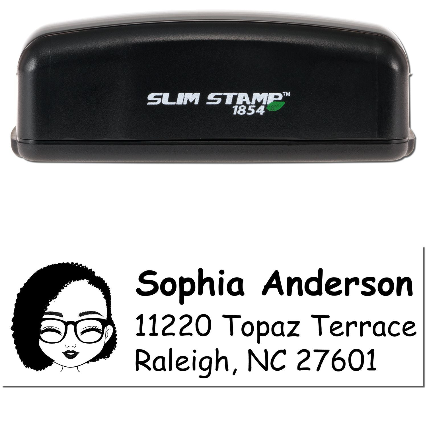 Ms Sophia Bitmoji Customized Address Stamp Pre-Inked - Engineer Seal Stamps