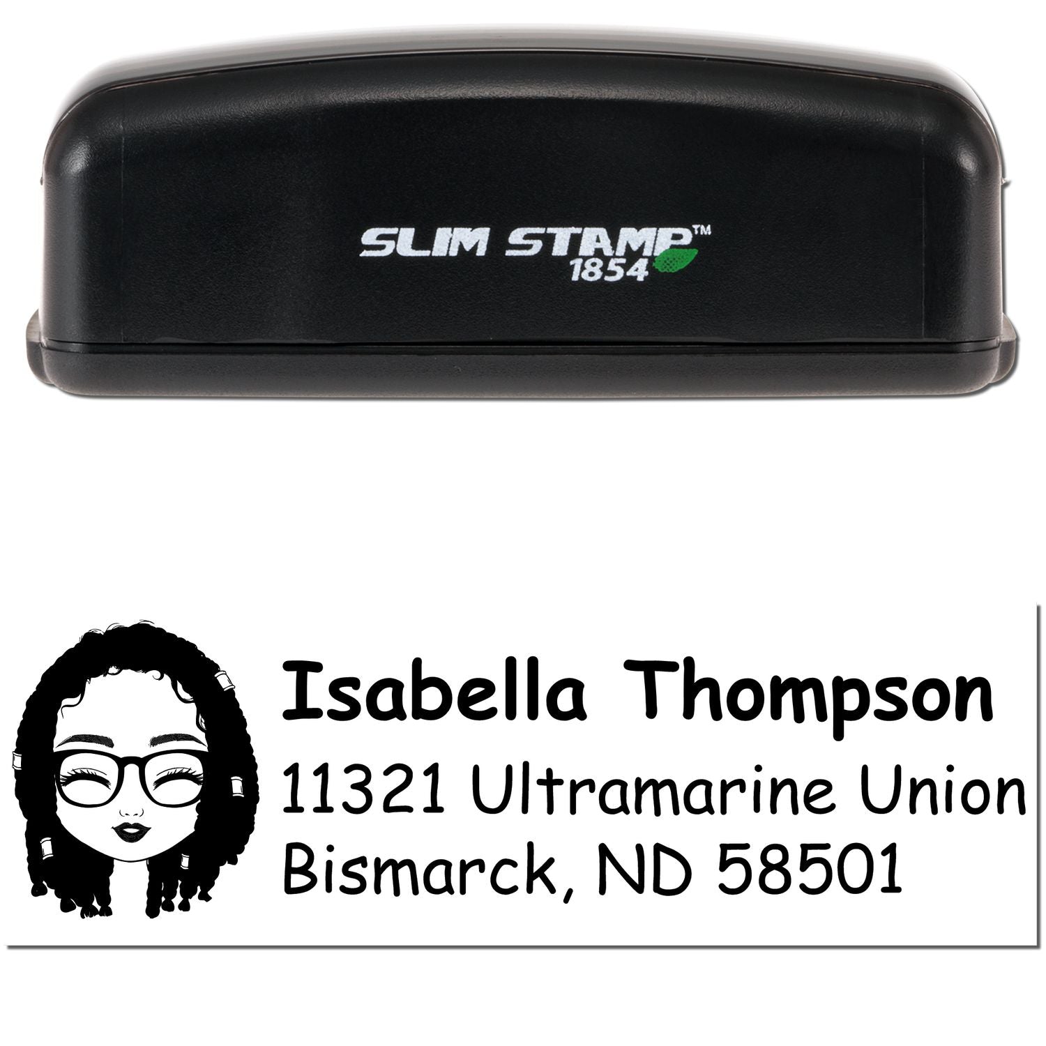 Ms Isabella Bitmoji Customized Address Stamp Pre-Inked - Engineer Seal Stamps