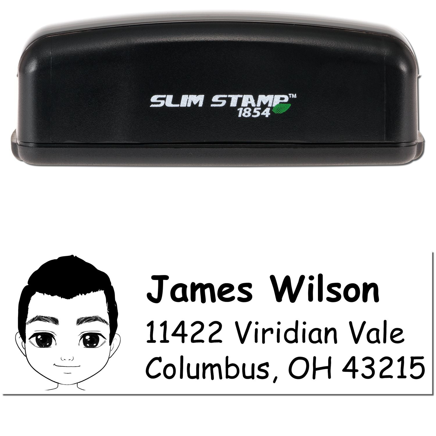 Mr James Bitmoji Customized Address Stamp Pre-Inked - Engineer Seal Stamps