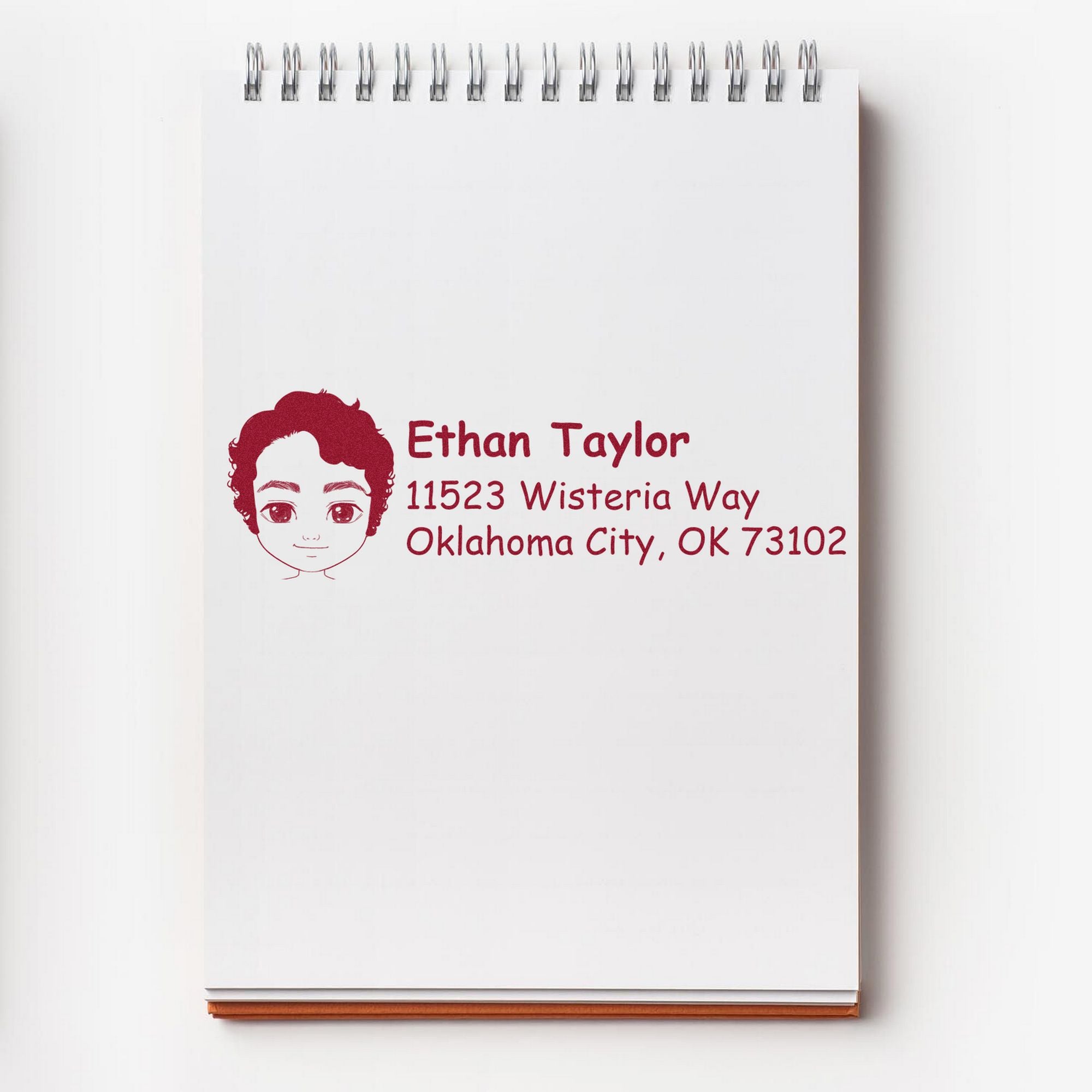 Mr Ethan Bitmoji Pre-Inked Address Stamp for House - Engineer Seal Stamps