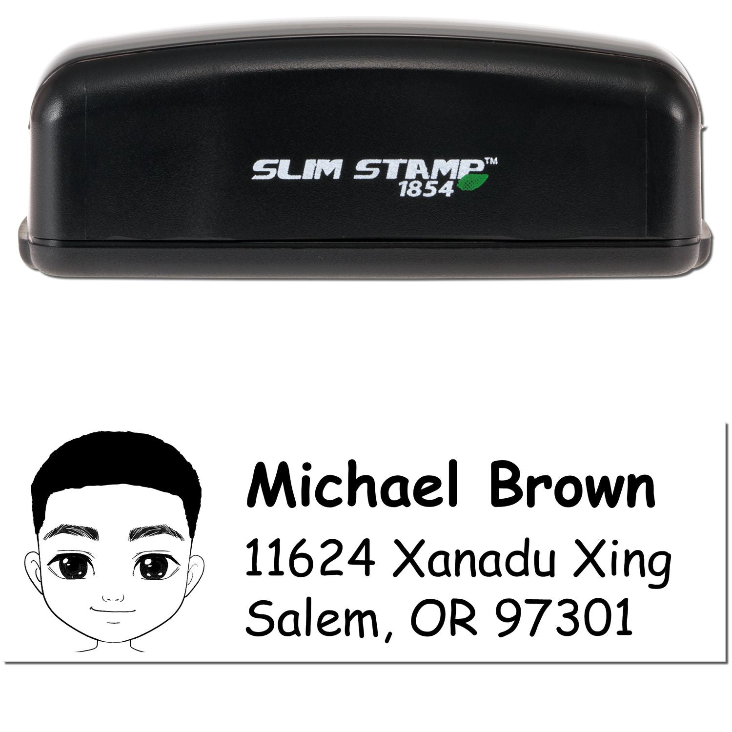 Mr Michael Bitmoji Customized Address Stamp Pre-Inked - Engineer Seal Stamps