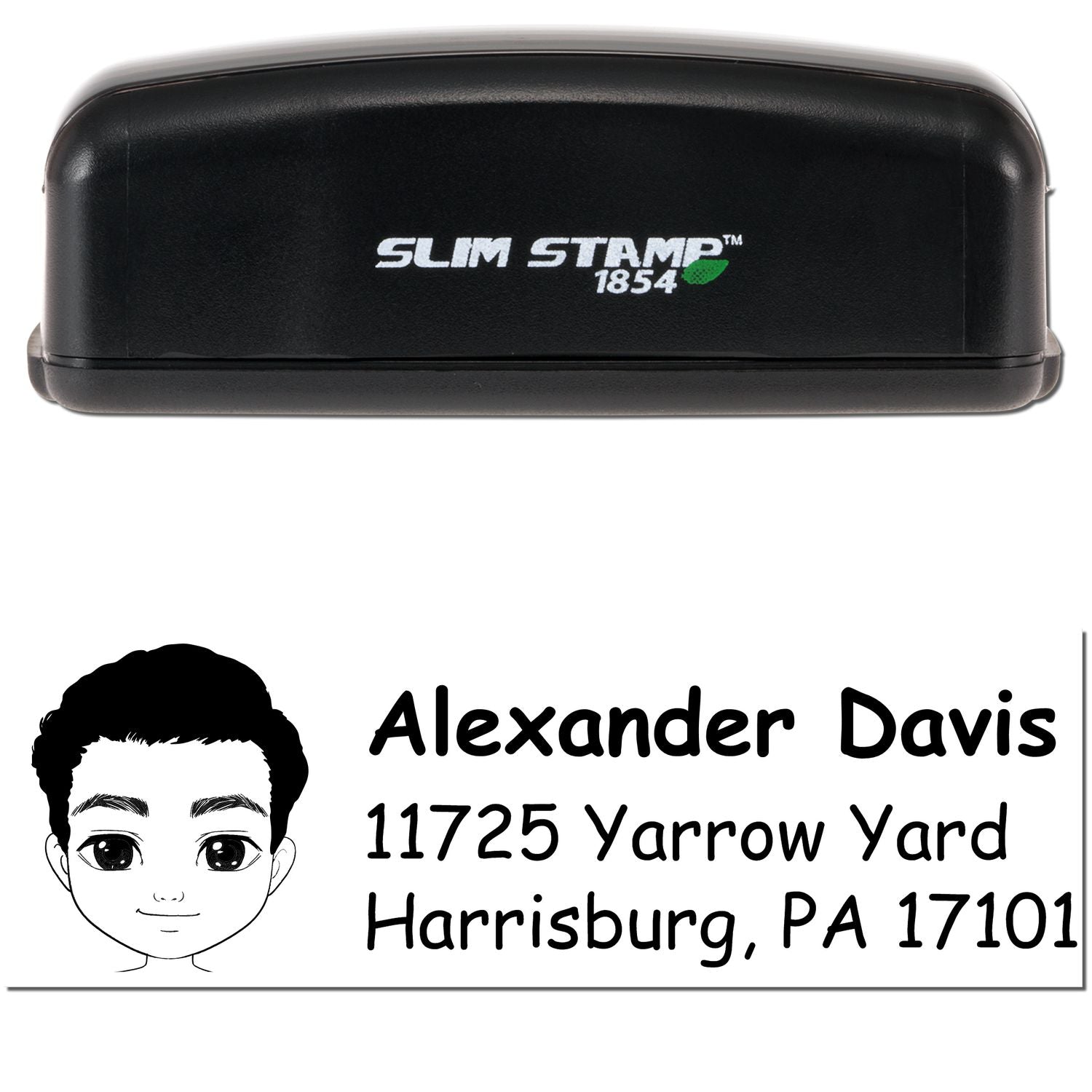 Mr Alexander Bitmoji Customized Address Stamp Pre-Inked - Engineer Seal Stamps
