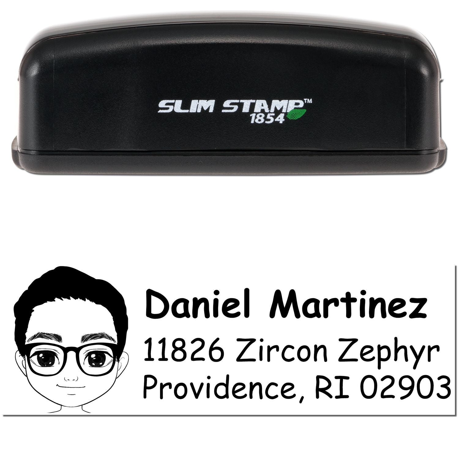Mr Daniel Bitmoji Customized Address Stamp Pre-Inked - Engineer Seal Stamps