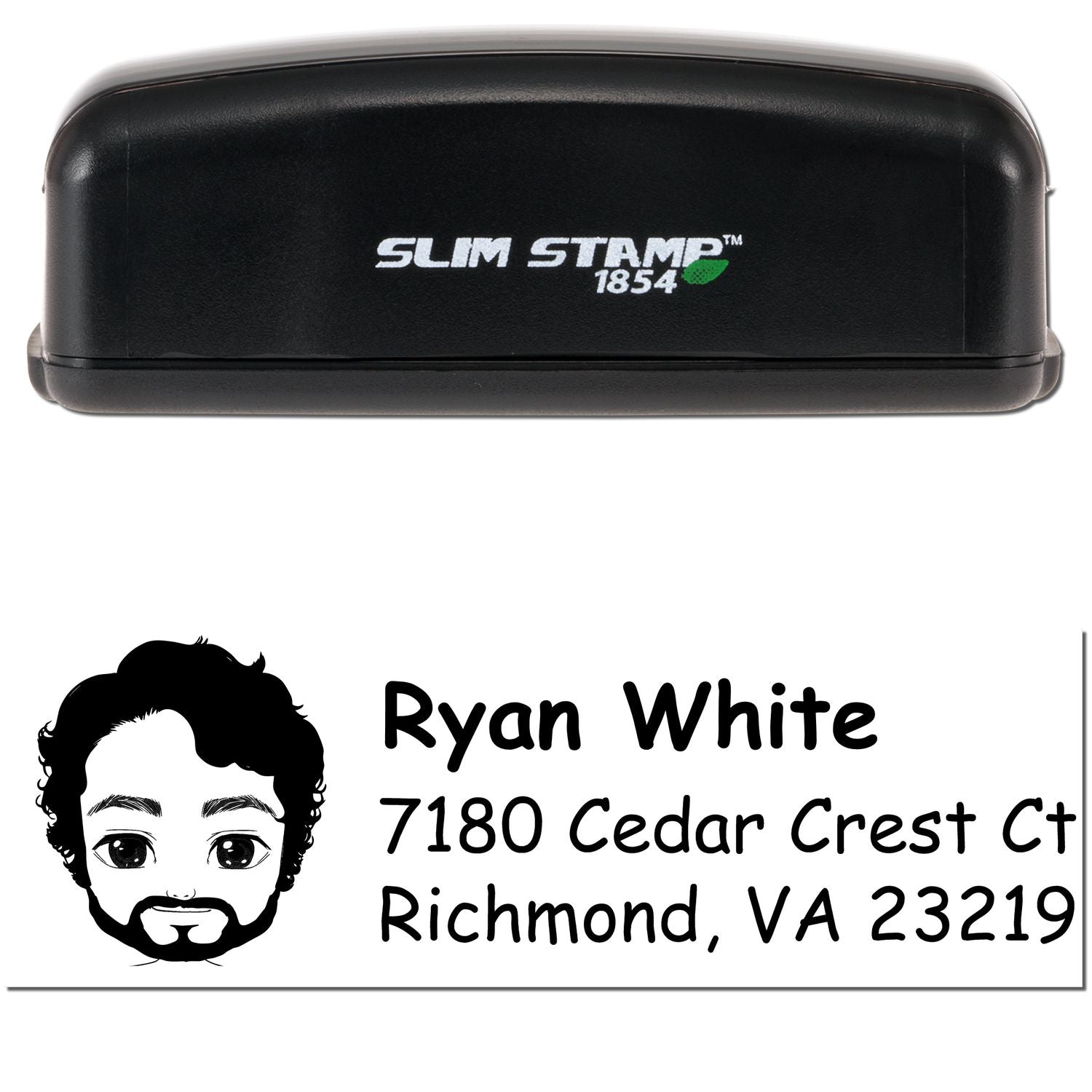 Mr Ryan Bitmoji Customized Address Stamp Pre-Inked - Engineer Seal Stamps