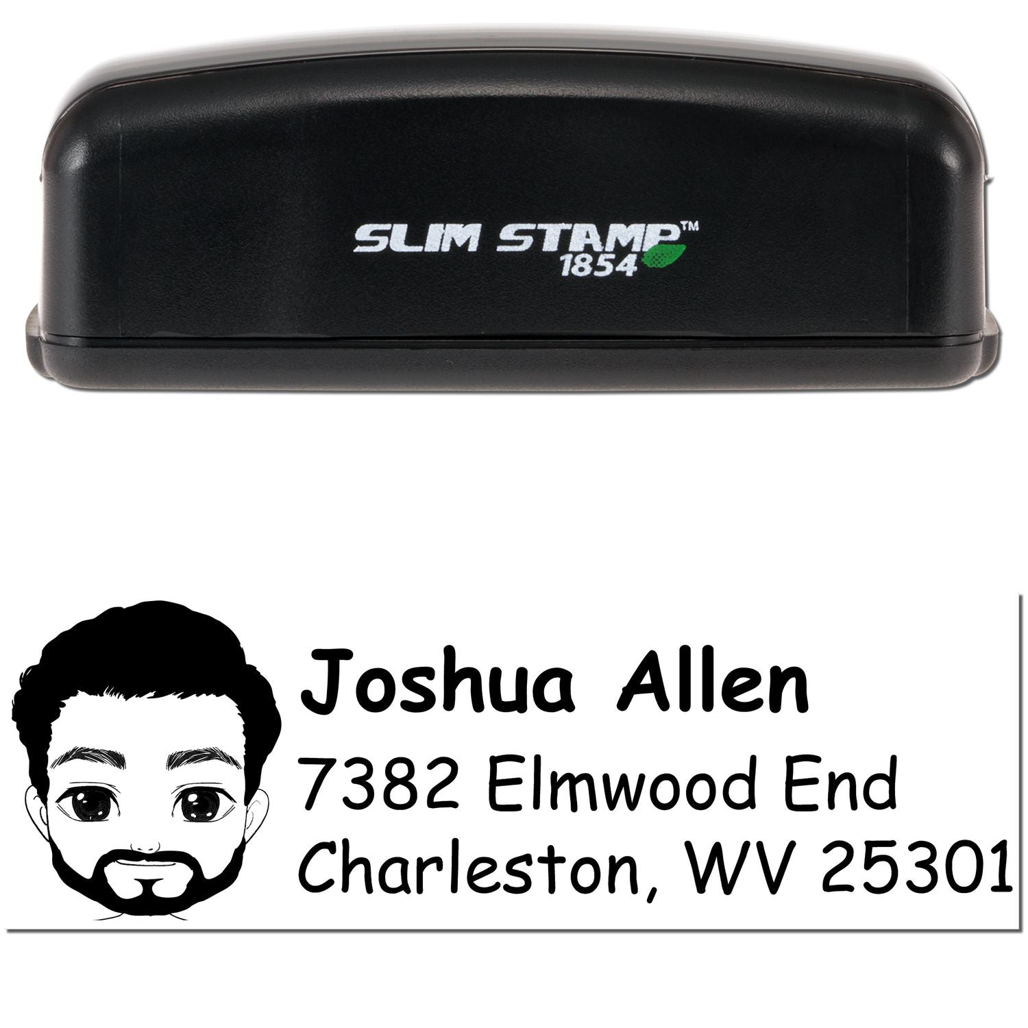 Mr Joshua Bitmoji Customized Address Stamp Pre-Inked - Engineer Seal Stamps