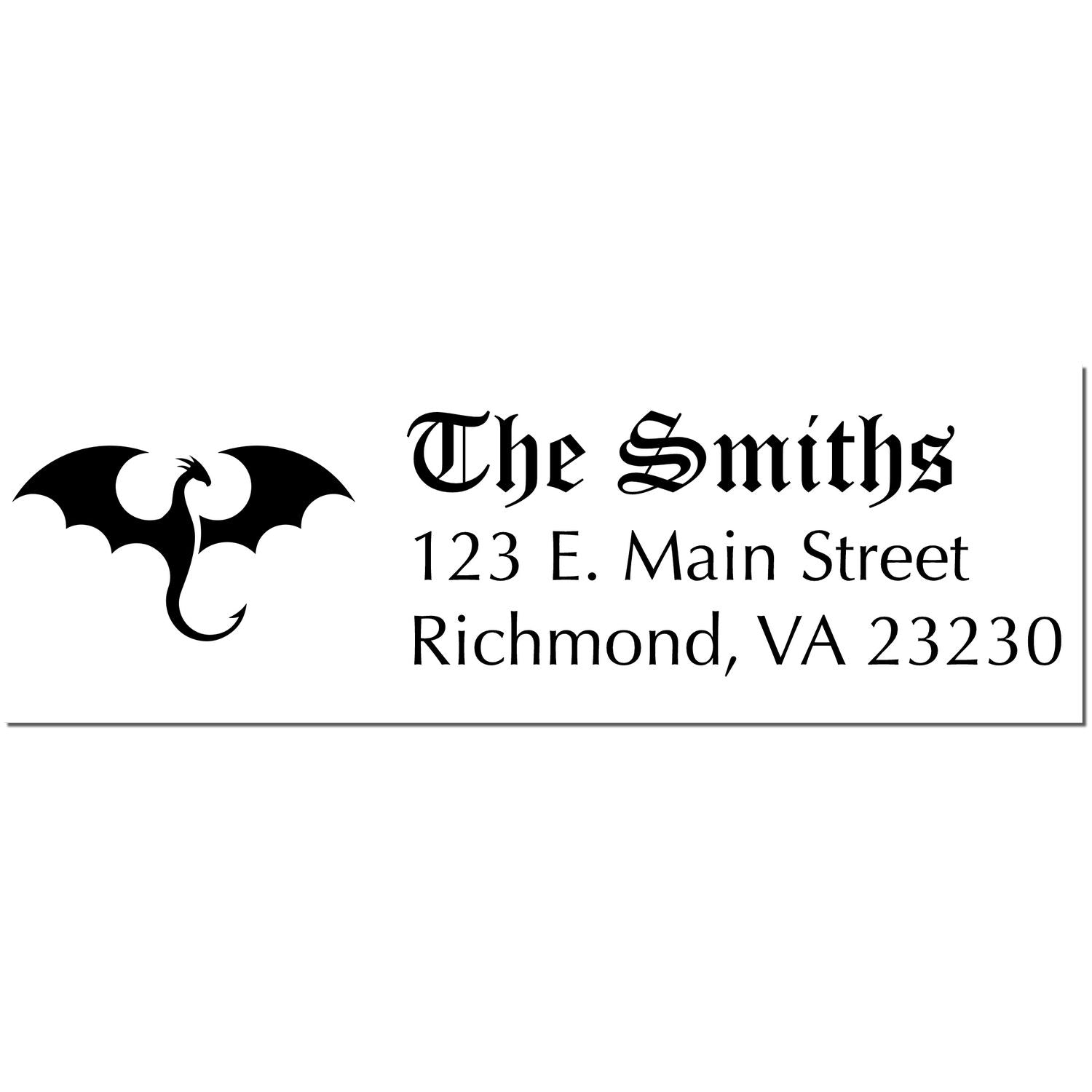 Frostbite Dragon Handmade Mail Pre-Inked Stamp - Engineer Seal Stamps