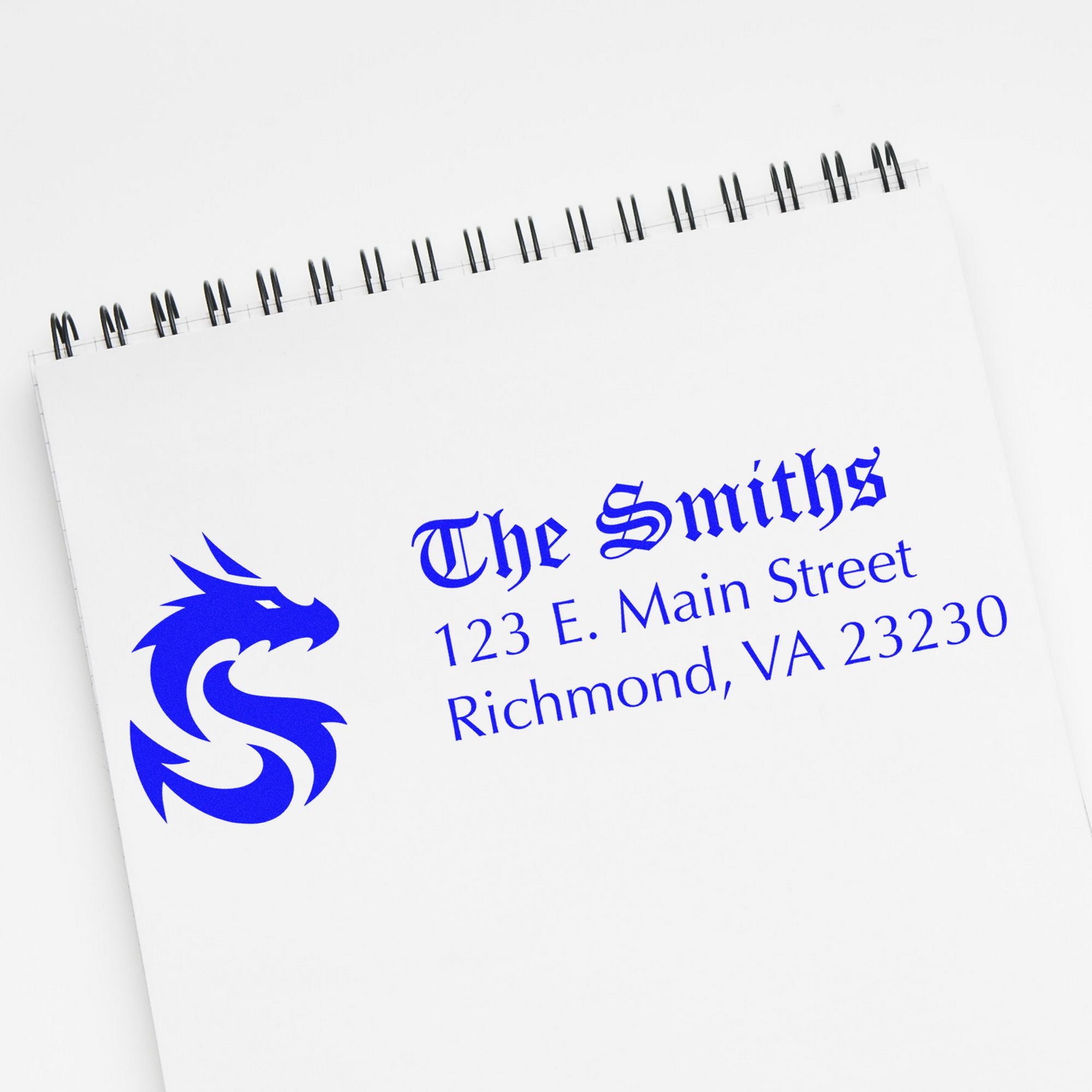 Nyx Dragon Handmade Mailing Address Pre-Inked Stamp - Engineer Seal Stamps