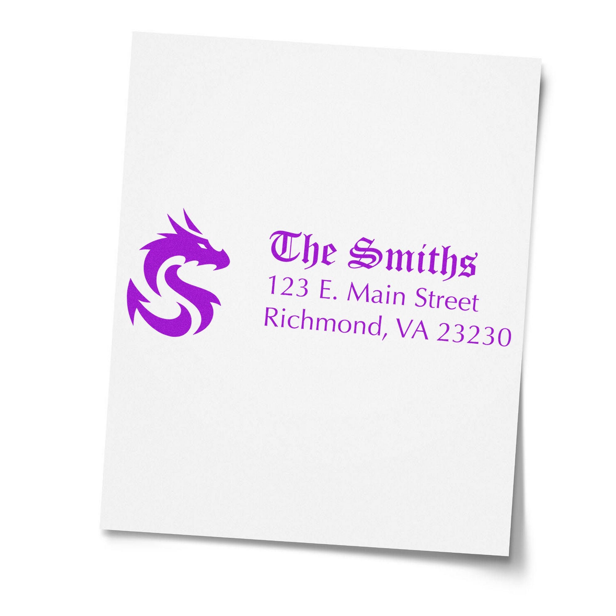 Self-Inking Nyx Dragon Customizable Return Address Stamp - Engineer Seal Stamps