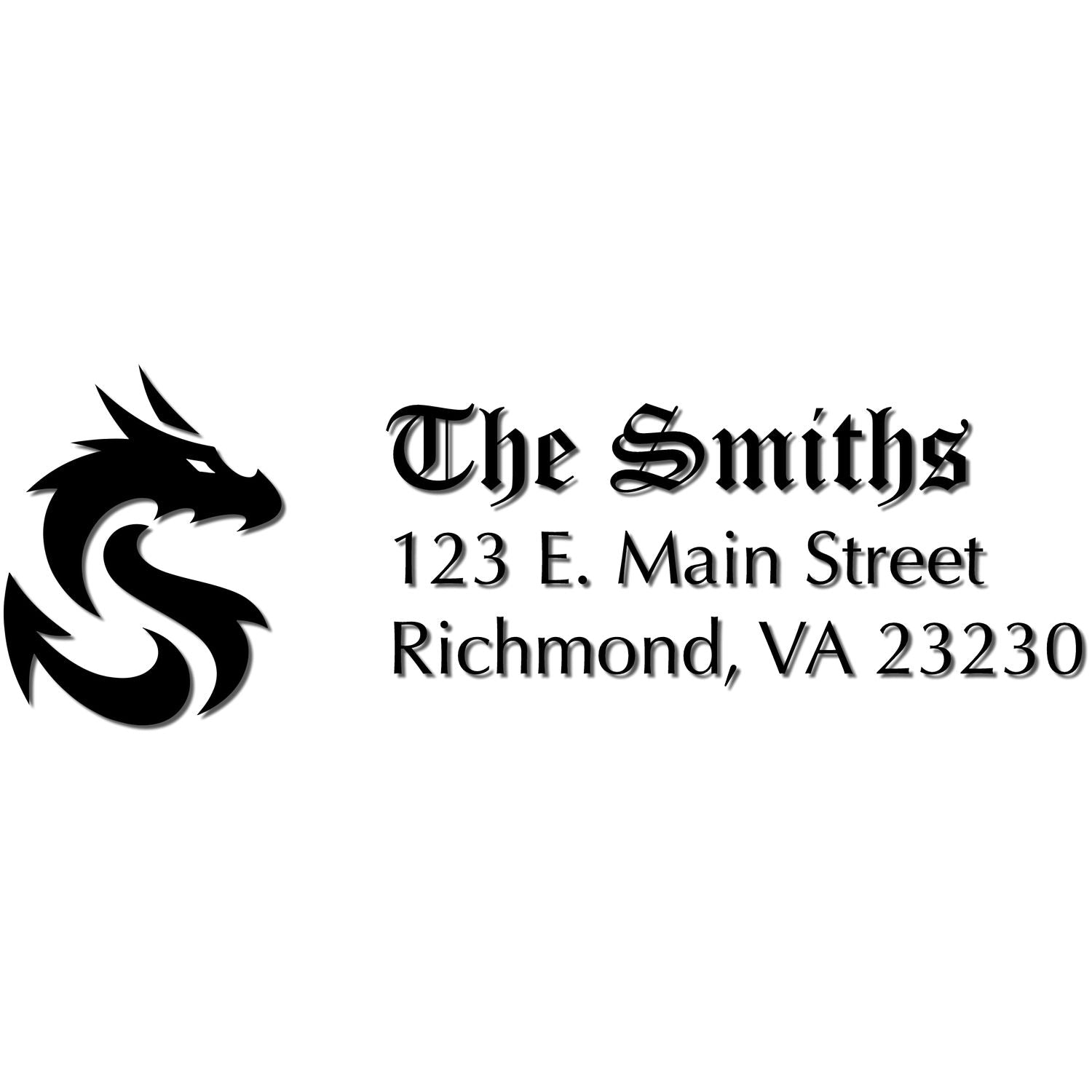 Self-Inking Nyx Dragon Customizable Return Address Stamp - Engineer Seal Stamps