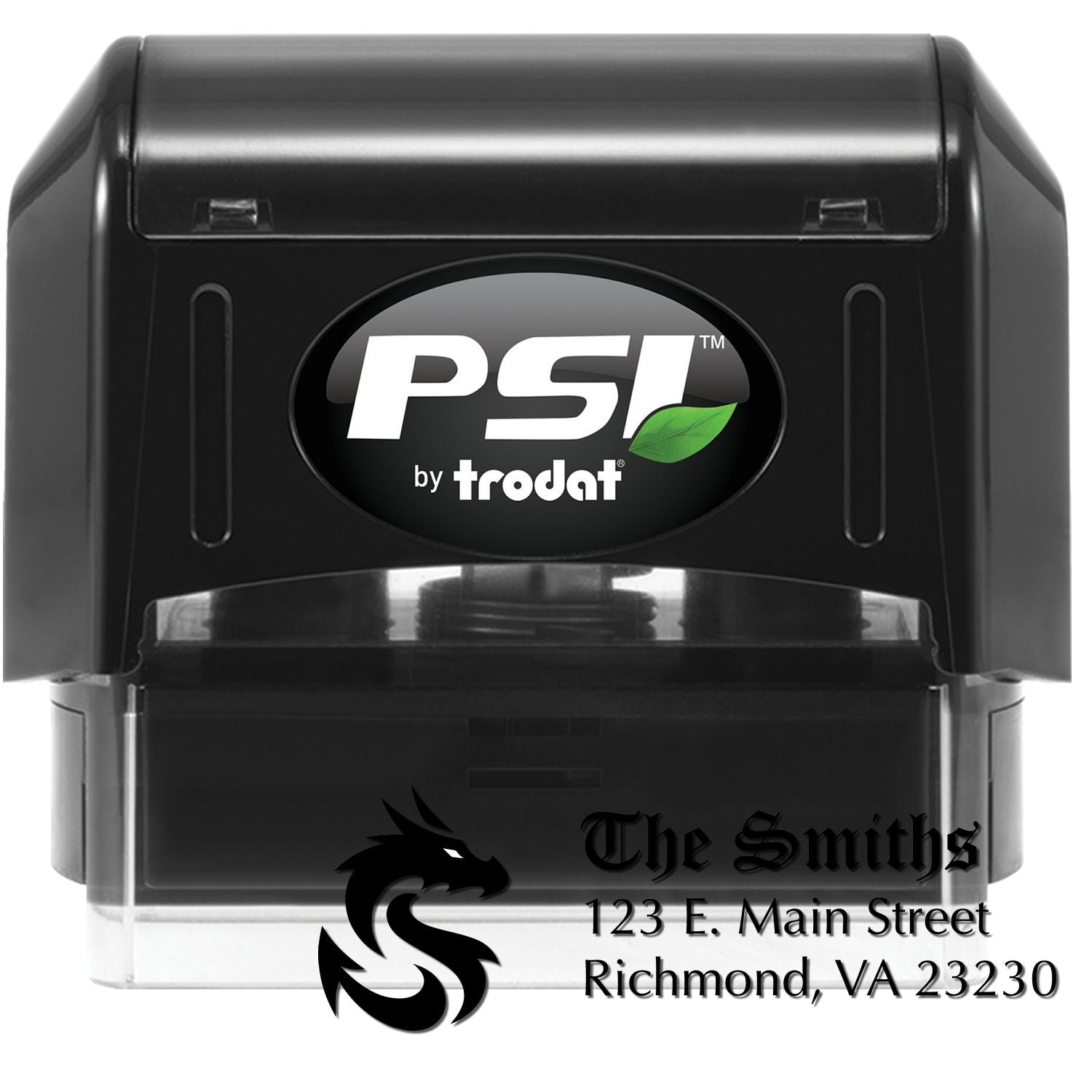 Nyx Dragon Handmade Mailing Address Pre-Inked Stamp - Engineer Seal Stamps