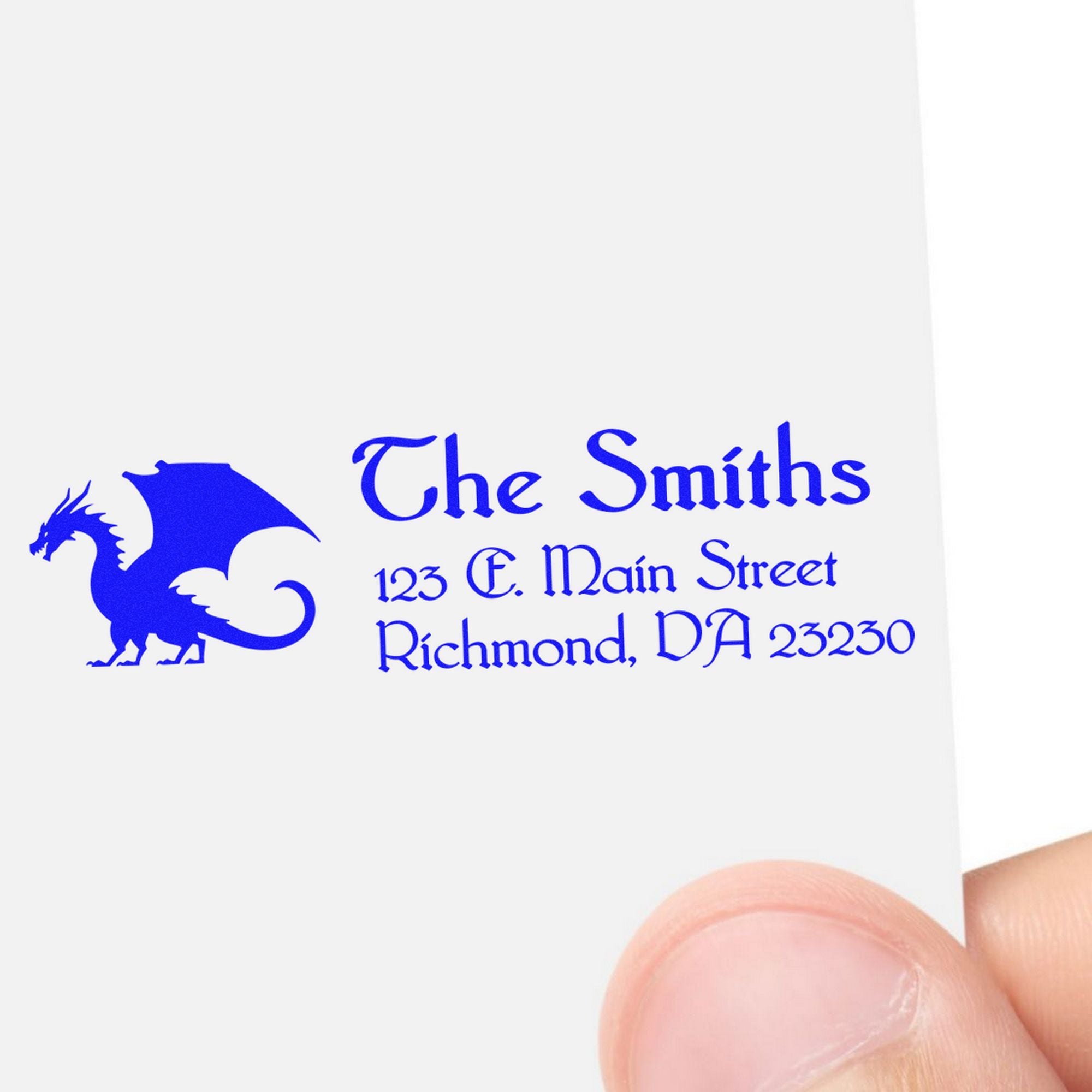 Self-Inking Loki Dragon Customizable Home Address Stamp - Engineer Seal Stamps