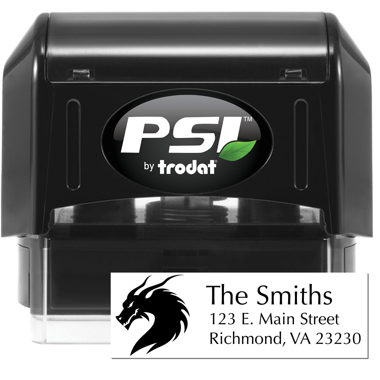 Ember Dragon Customize Address Pre-Inked Stamp - Engineer Seal Stamps