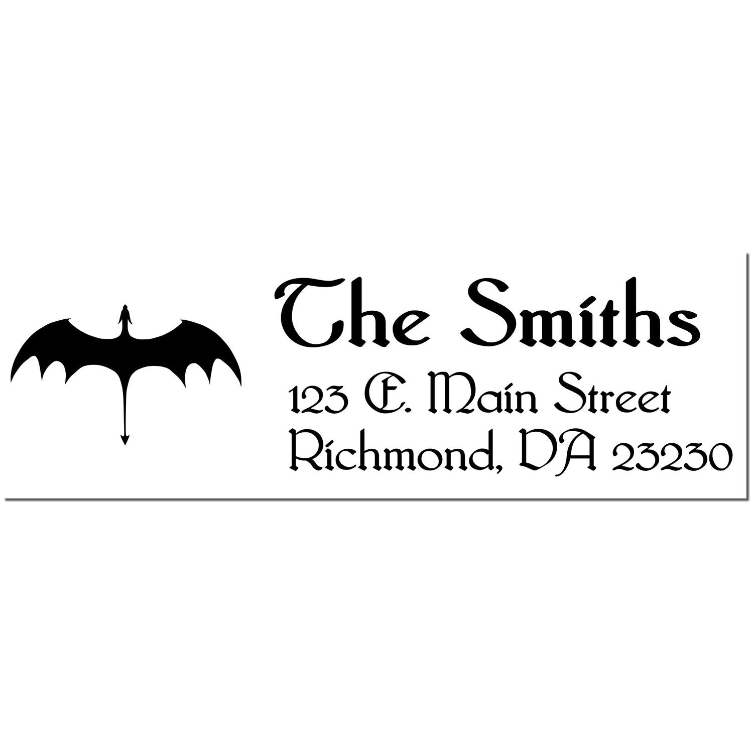 Self-Inking Vortex Dragon Personalized Name and Address Stamp - Engineer Seal Stamps