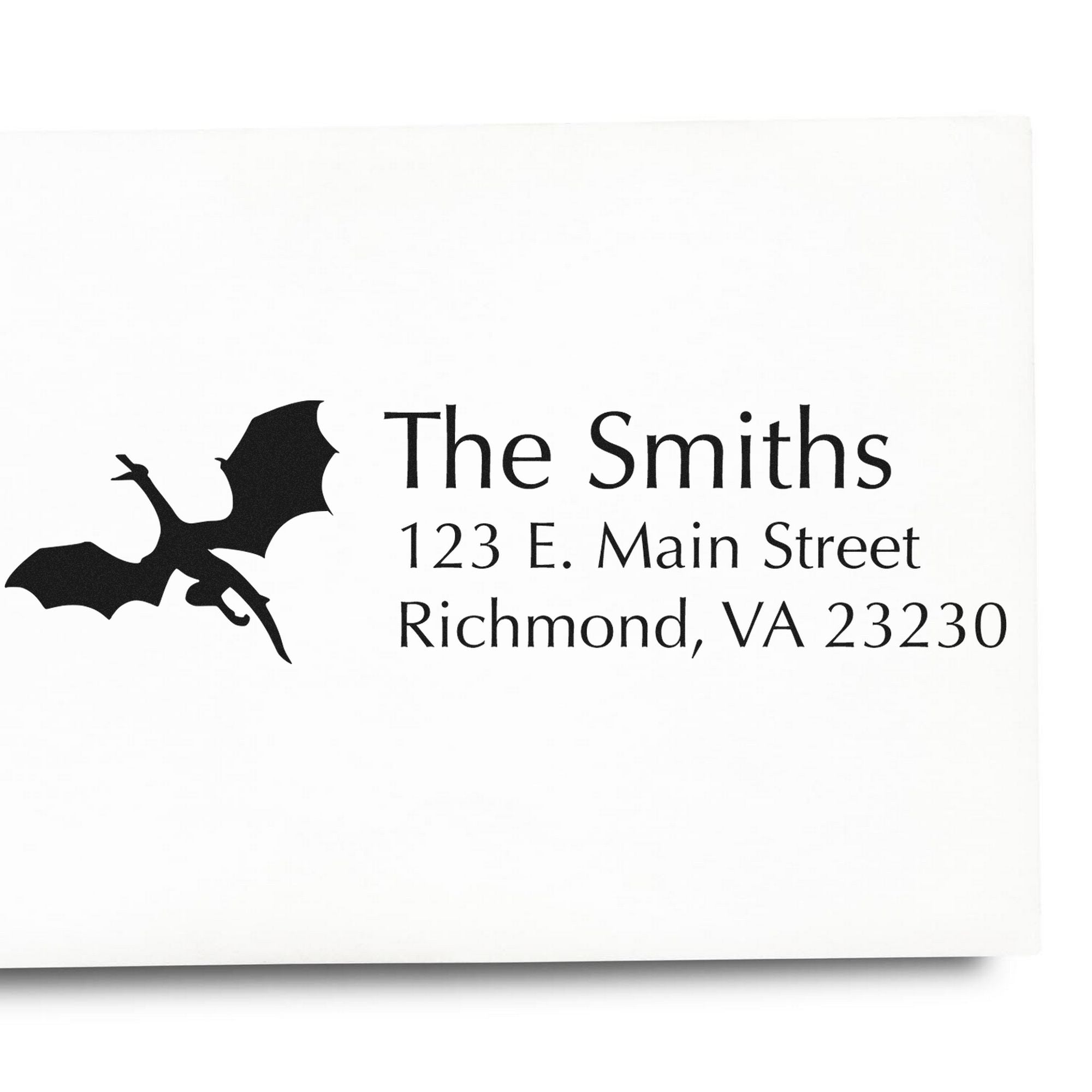 Cinder Dragon Customized Address Rubber Stamp - Engineer Seal Stamps