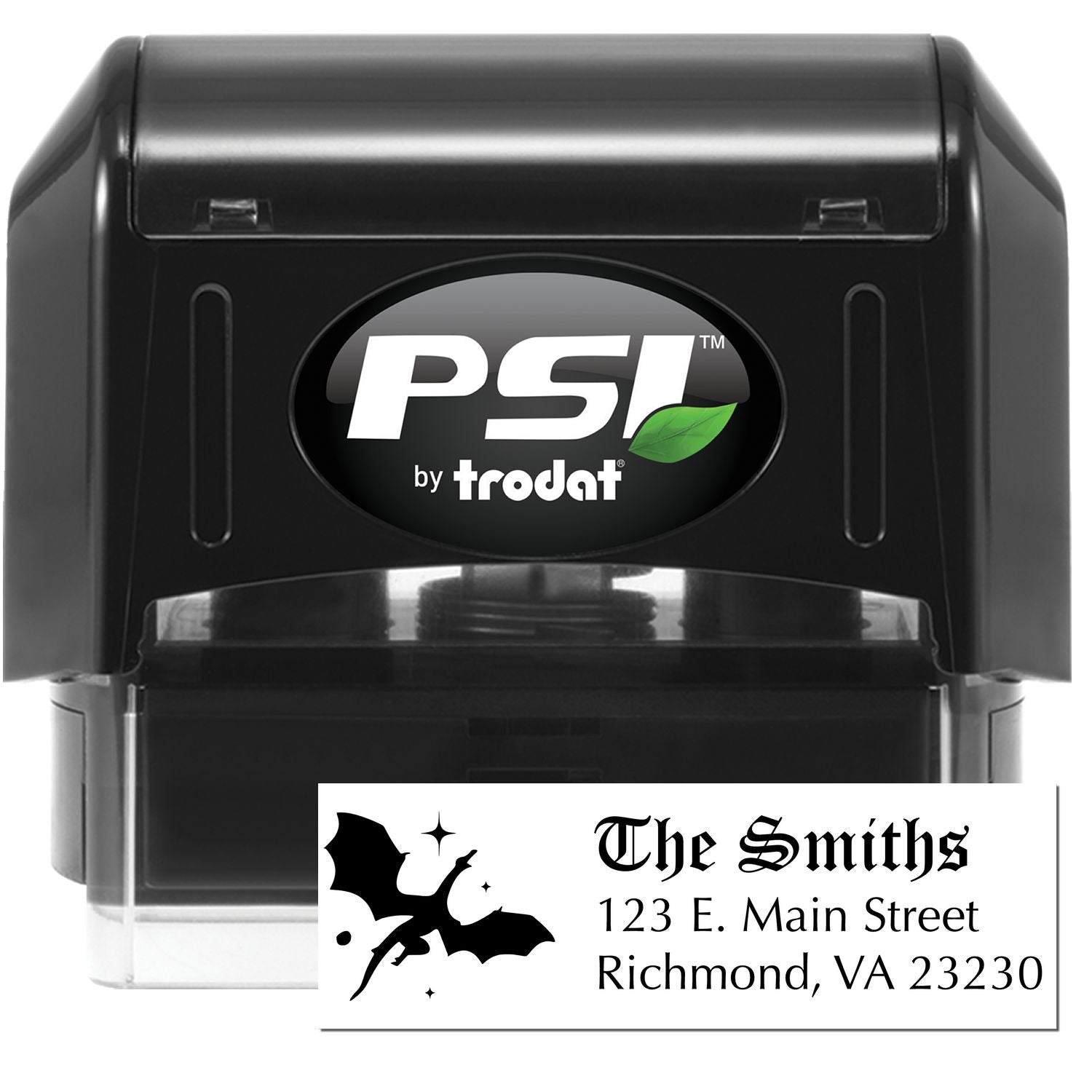 Maelstrom Dragon Customizable Mail Pre-Inked Stamp - Engineer Seal Stamps