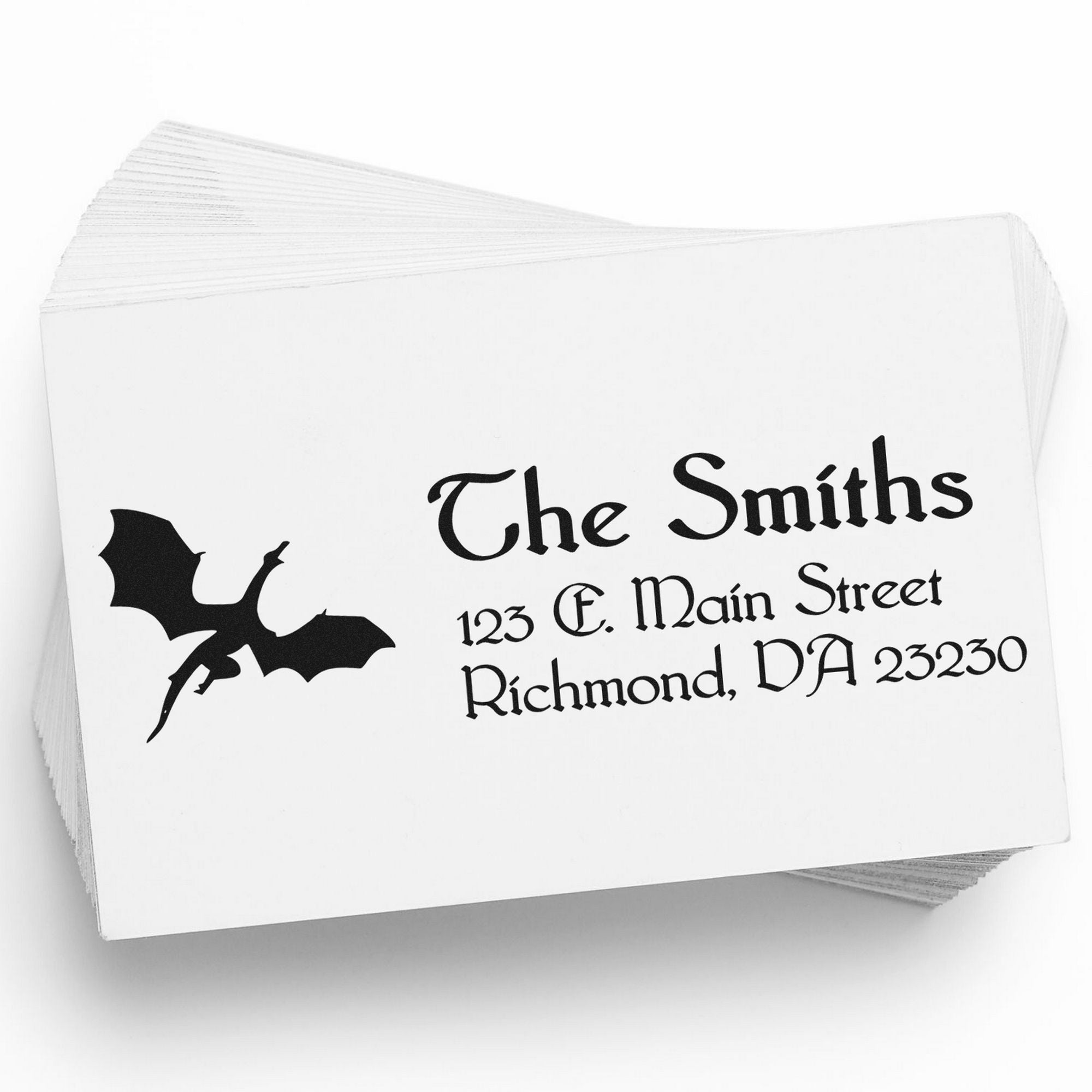 Thorn Dragon Customized Mail Address Rubber Stamp - Engineer Seal Stamps