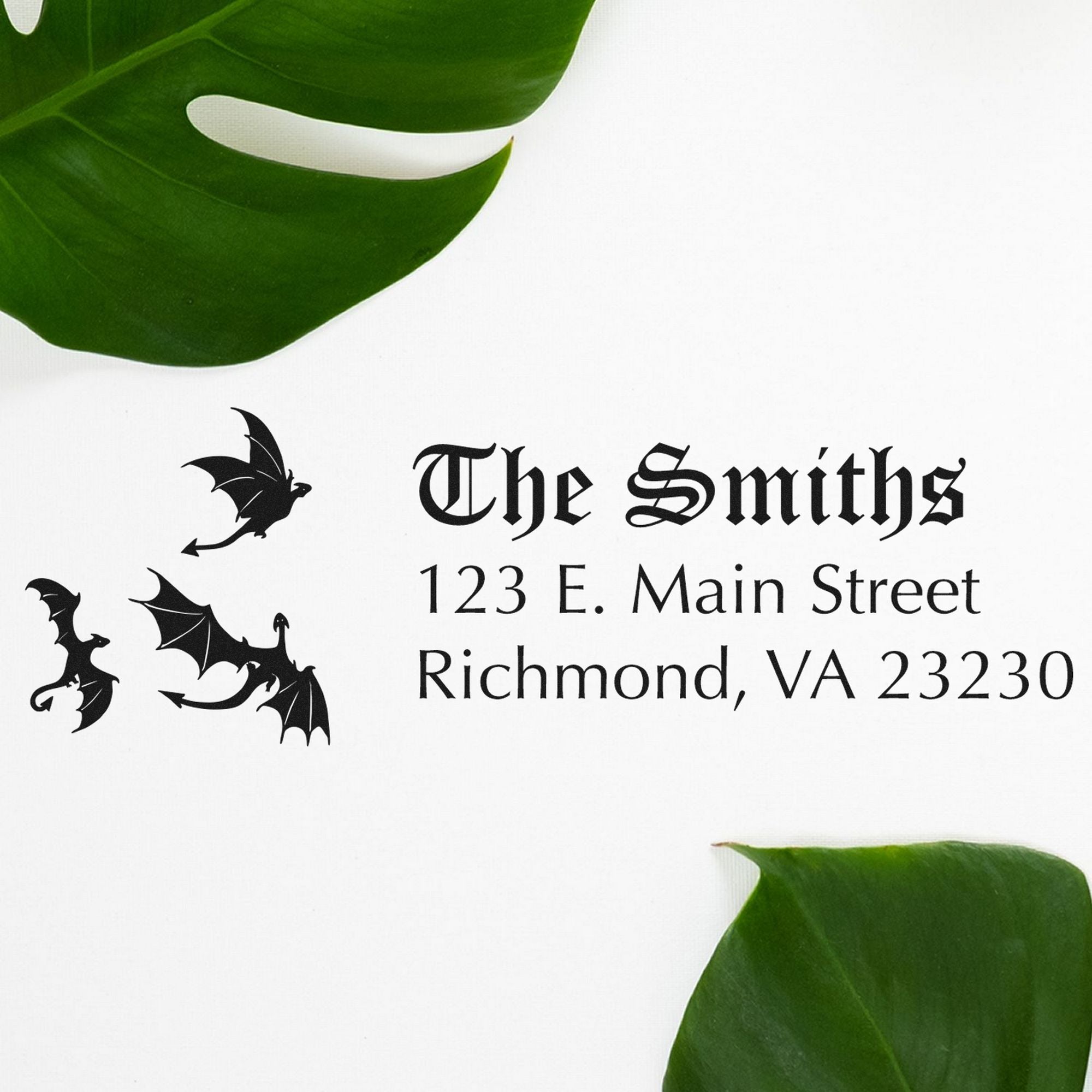 Self-Inking Nemesis Dragon Custom Home Address For Envelopes Stamp - Engineer Seal Stamps