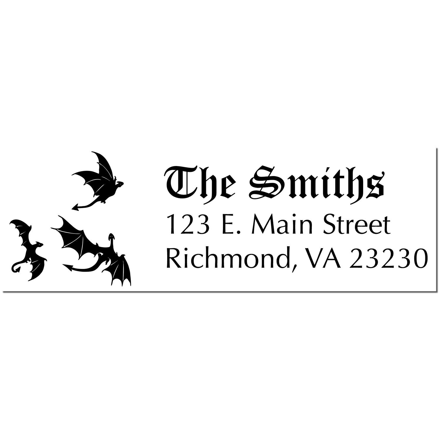 Nemesis Dragon Handmade Mail Rubber Stamp - Engineer Seal Stamps