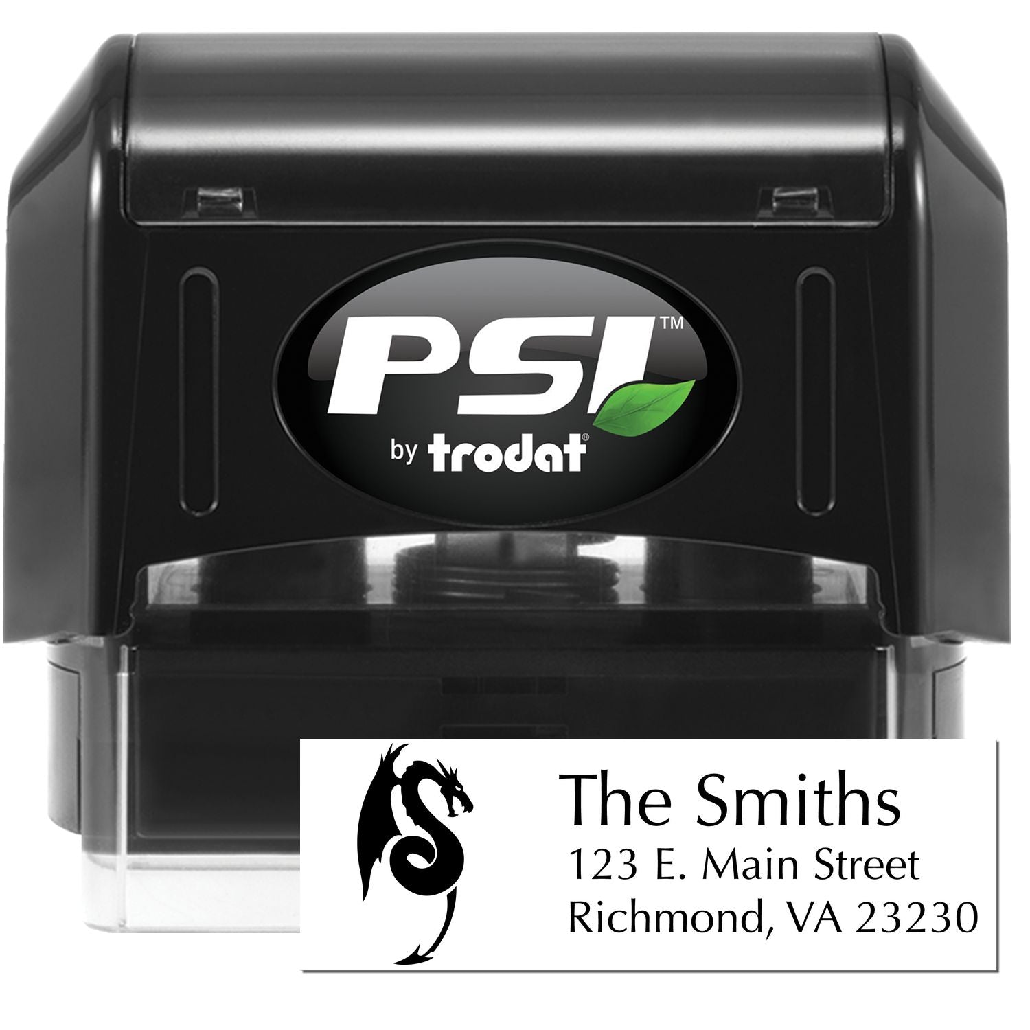 Sable Dragon Personalized Address Return Pre-Inked Stamp - Engineer Seal Stamps