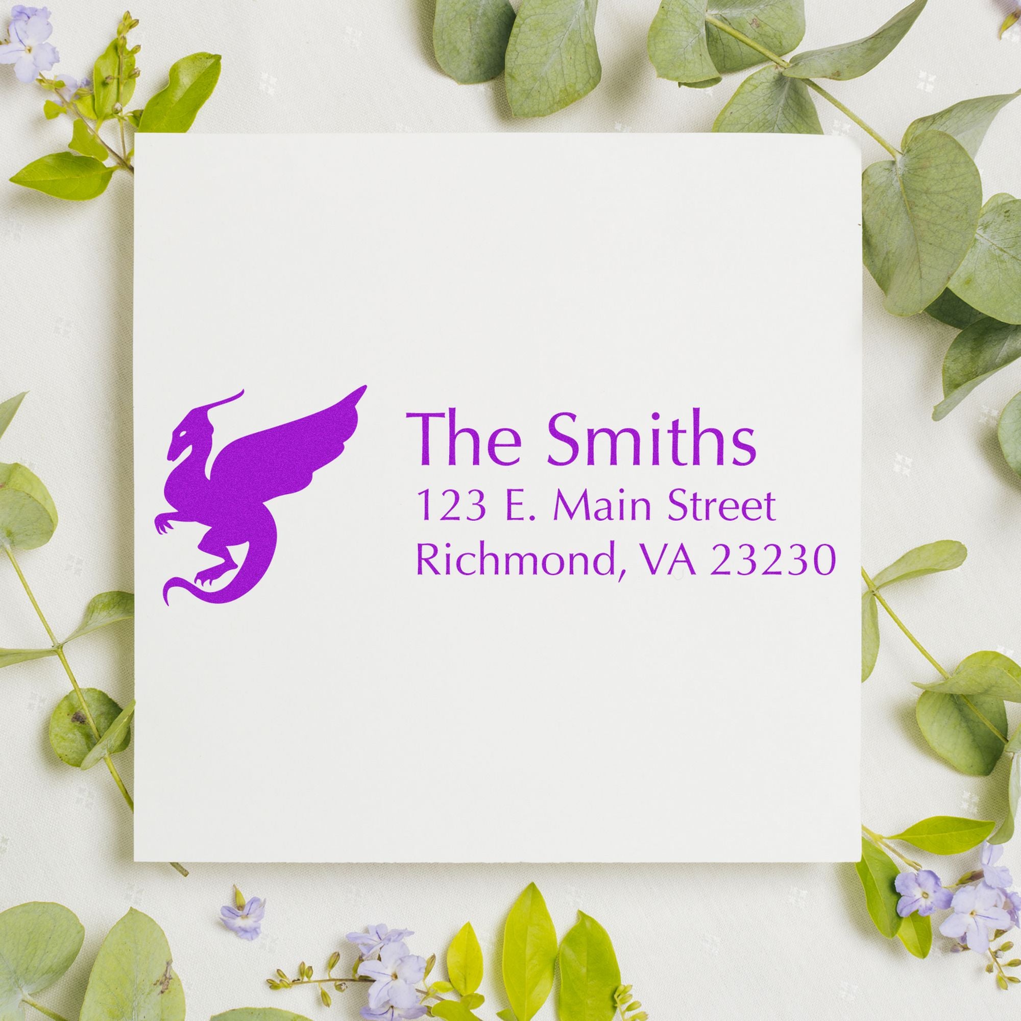 Self-Inking Blade Dragon Customized Mailing Stamp - Engineer Seal Stamps