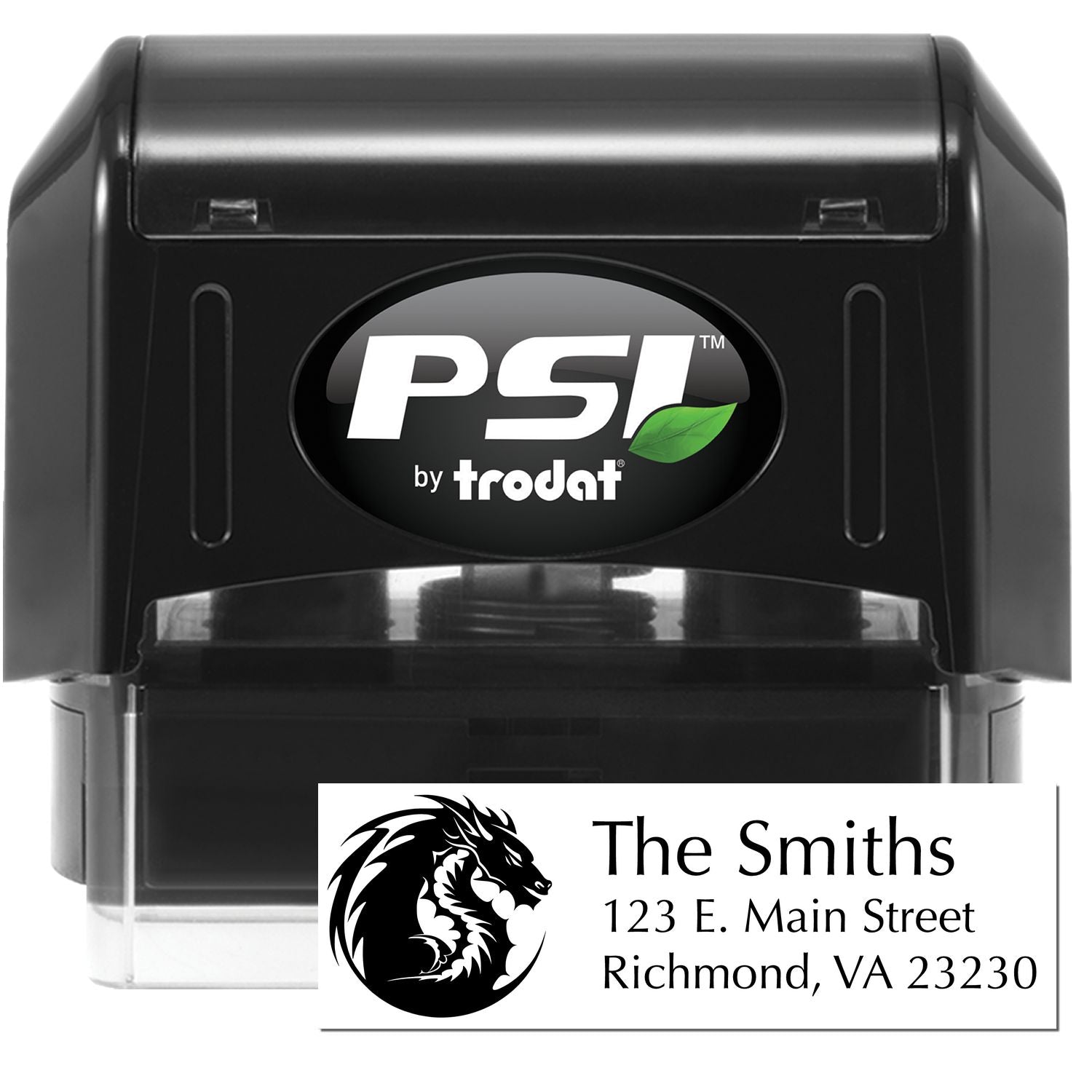 Nightfall Dragon Custom Mailing Pre-Inked Stamp - Engineer Seal Stamps