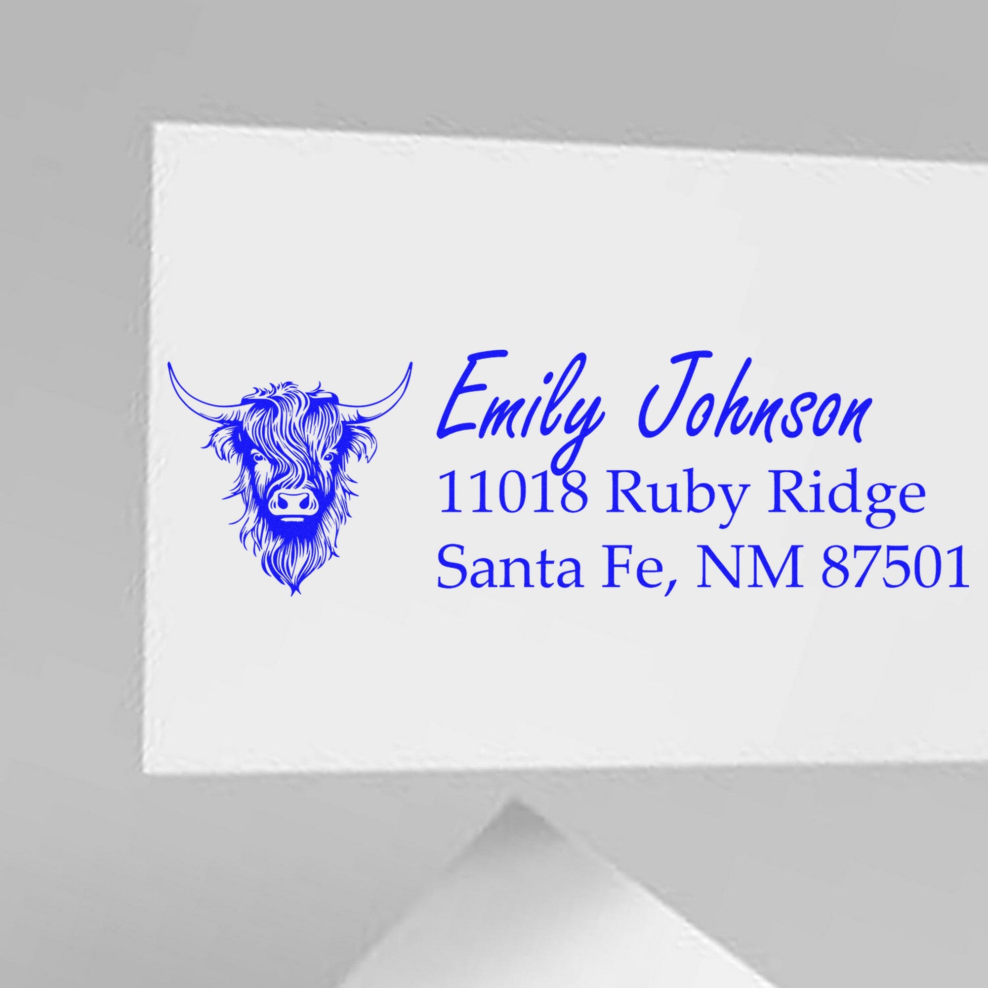 Holy Cow Customized Home Address Rubber Stamp - Engineer Seal Stamps