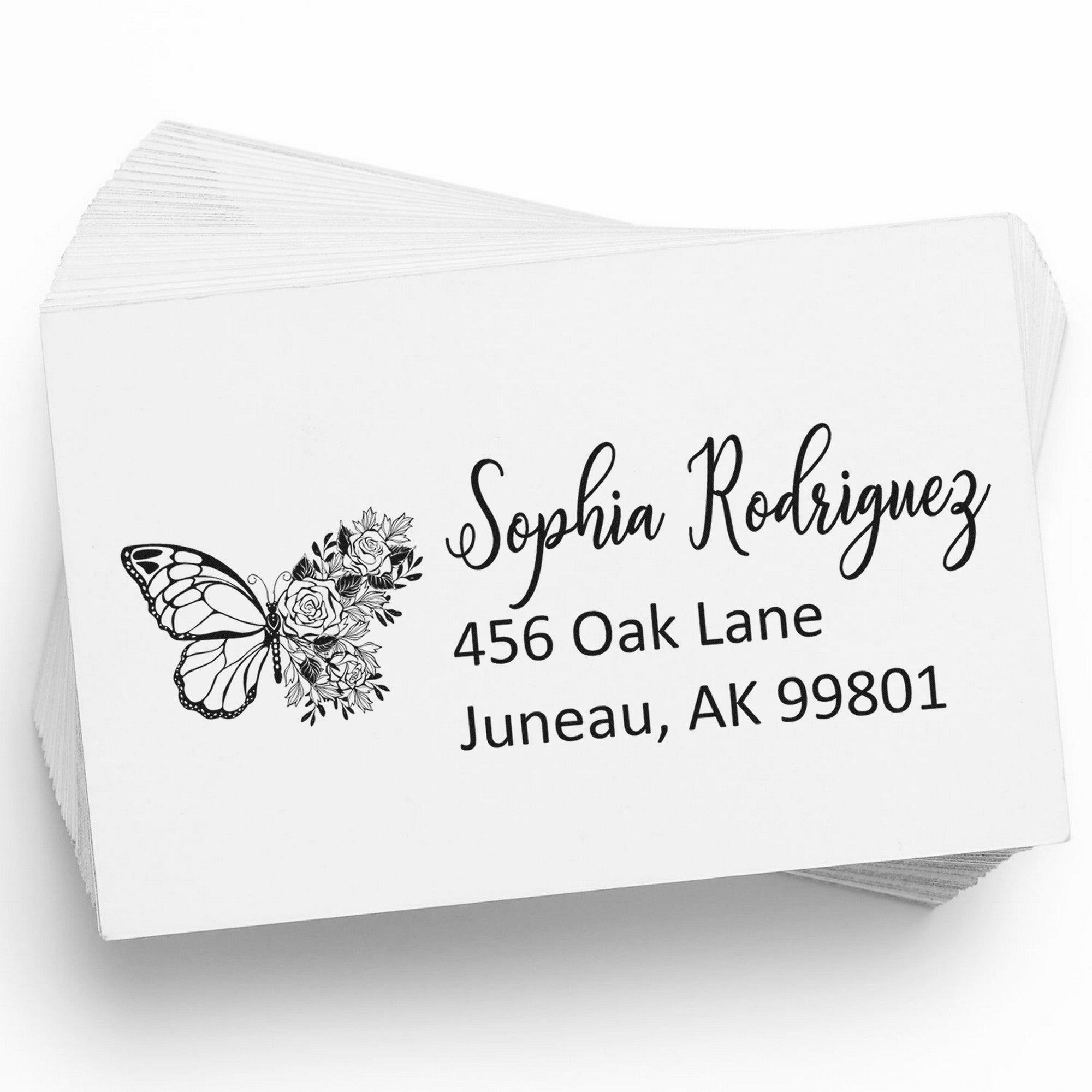 Swift Breezewing Fairy Customizable New Address Rubber Stamp - Engineer Seal Stamps