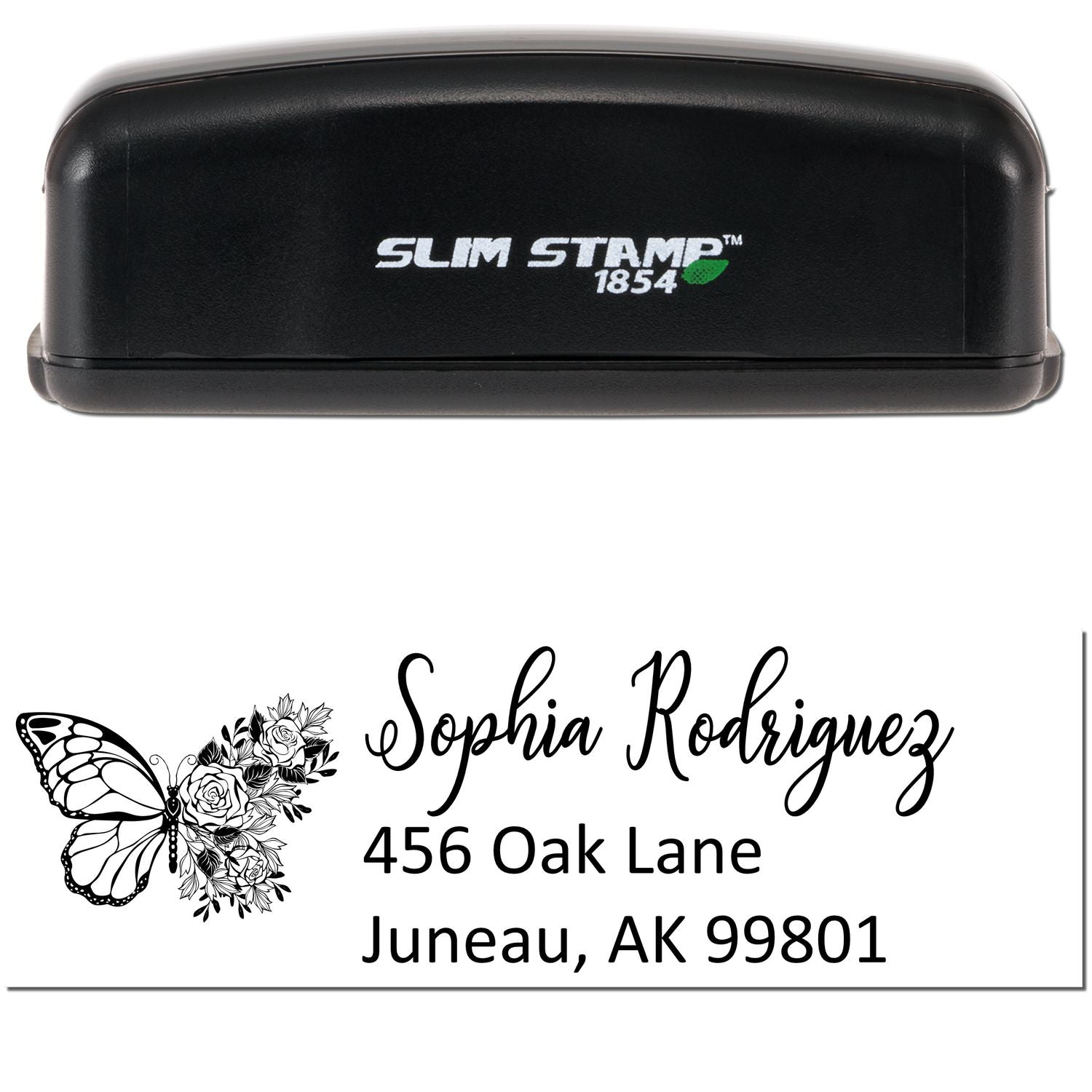 Slim Pre-Inked Swift Breezewing Fairy Handmade Address Stamp - Engineer Seal Stamps