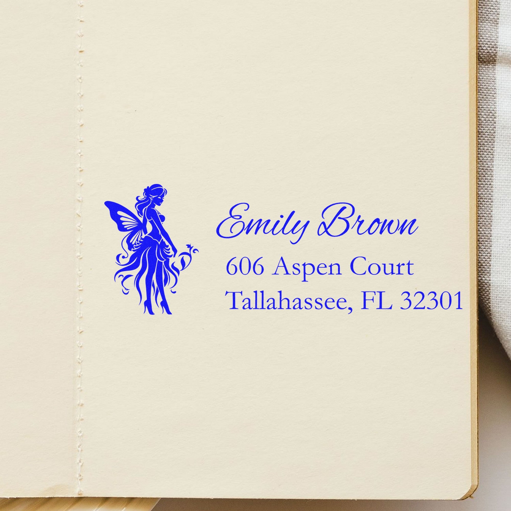 Self-Inking Joyful Sunsprinkle Mythical Fairy Custom Home Address Stamp - Engineer Seal Stamps