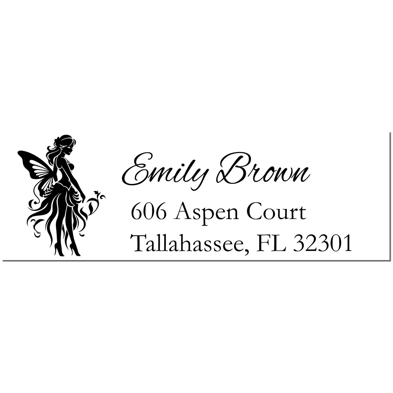 Joyful Sunsprinkle Fairy Personalized Mail Rubber Stamp - Engineer Seal Stamps