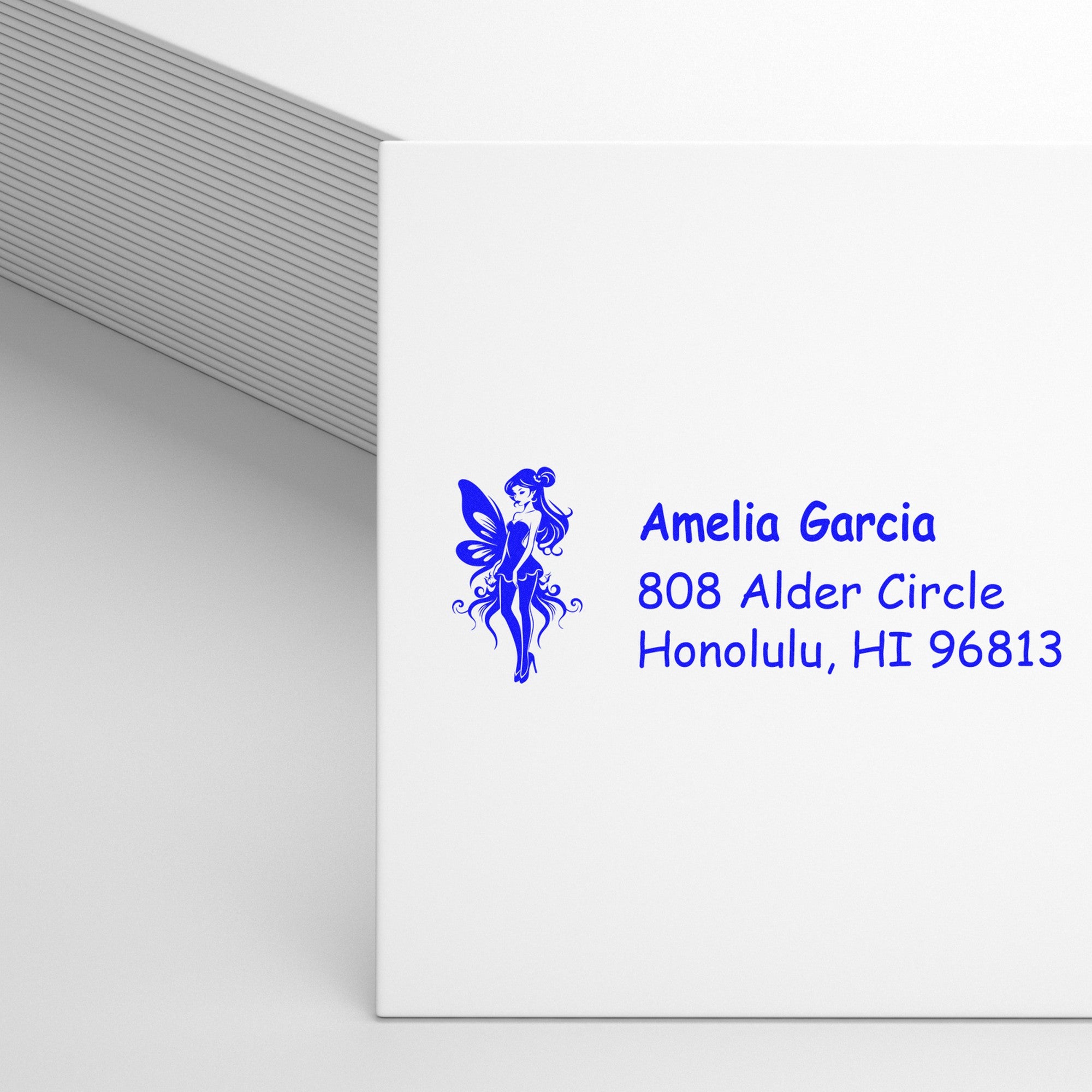 PSI Graceful Zephyrbreeze Magical Fairy Customized Mail Address Pre-Inked Stamp - Engineer Seal Stamps