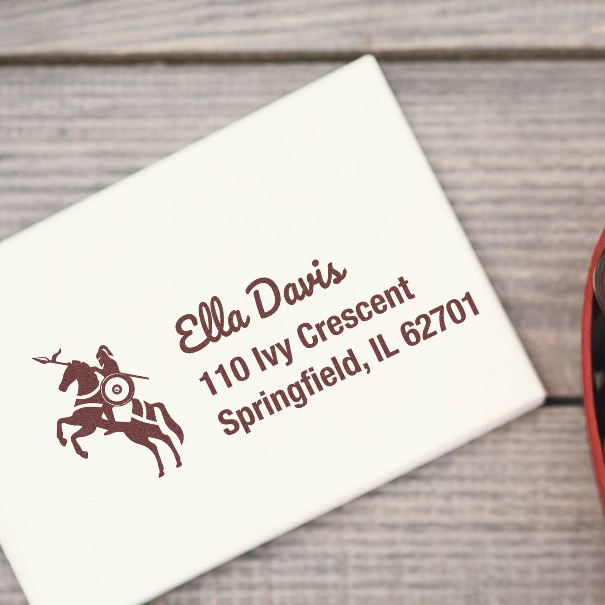 PSI Majestic Starlight Steed Customizable Address Return Pre-Inked Stamp - Engineer Seal Stamps