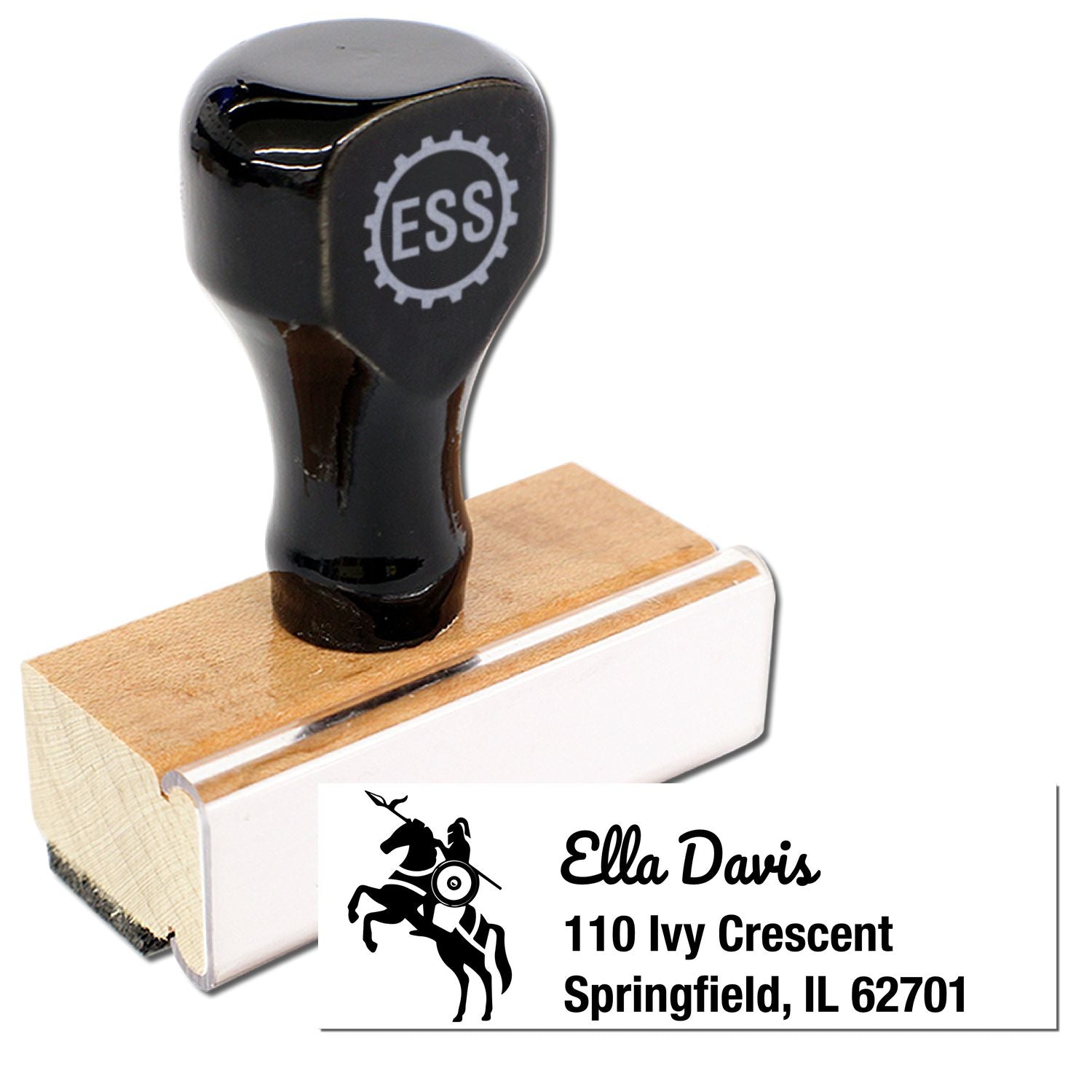 Majestic Starlight Horse Customize Address Rubber Stamp - Engineer Seal Stamps