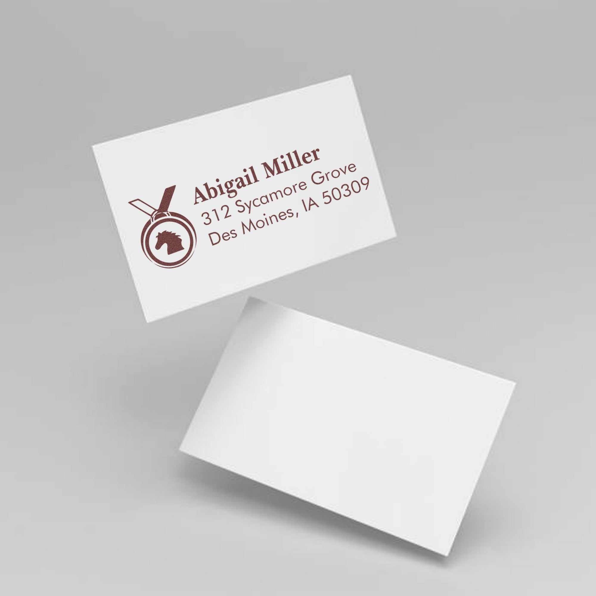 PSI Best In Show Steed Customizable Mail Address Pre-Inked Stamp - Engineer Seal Stamps