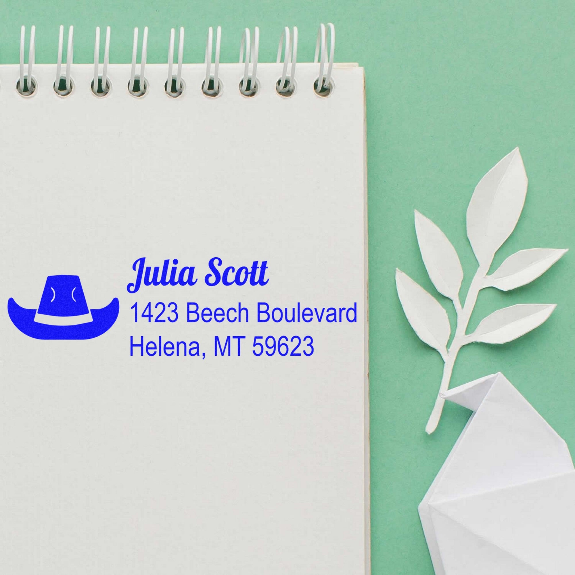 Self-Inking Hats Off To You Equestrian Customized Home Address For Envelopes Stamp - Engineer Seal Stamps