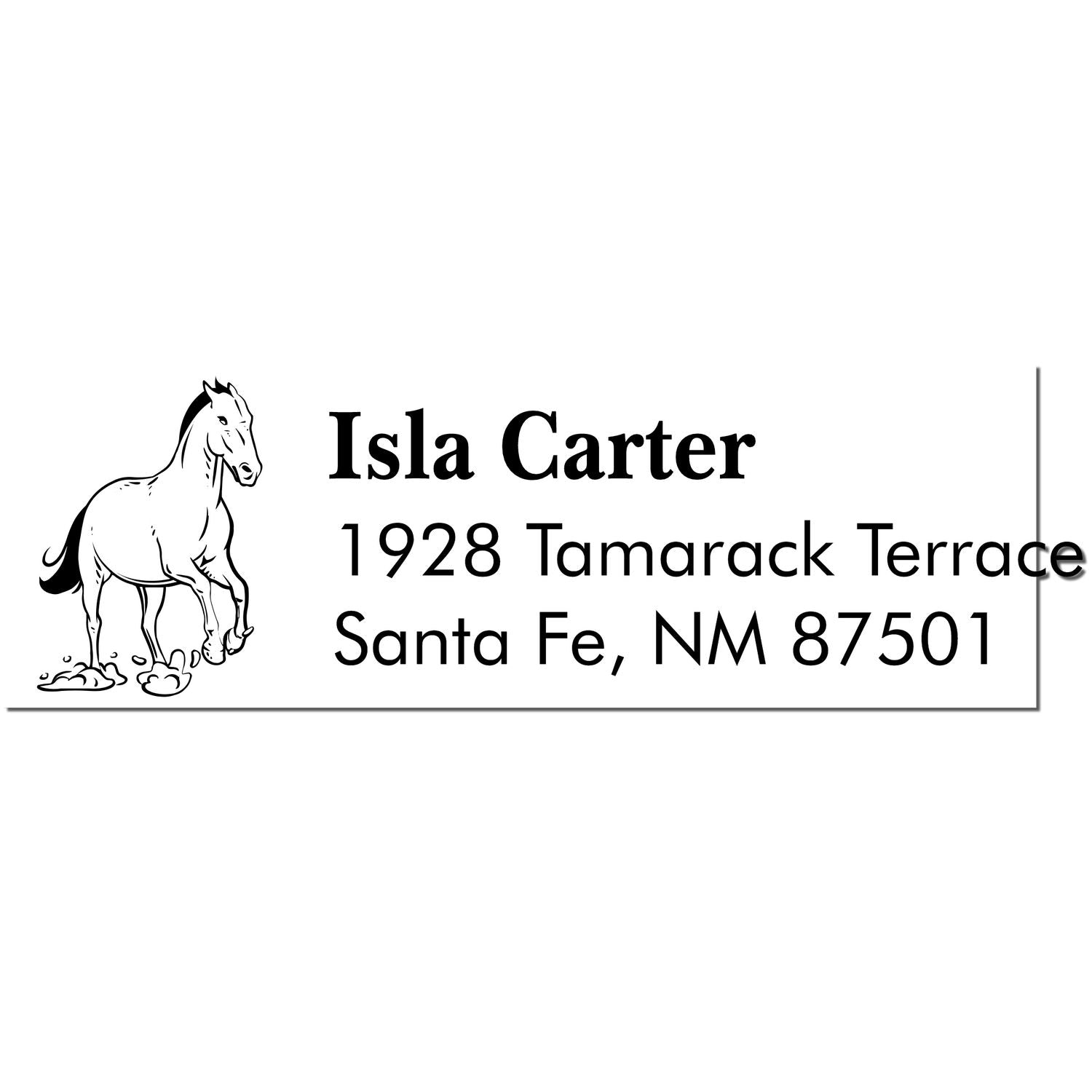 Self-Inking Powerful Titan Equestrian Handmade Mailing Stamp - Engineer Seal Stamps