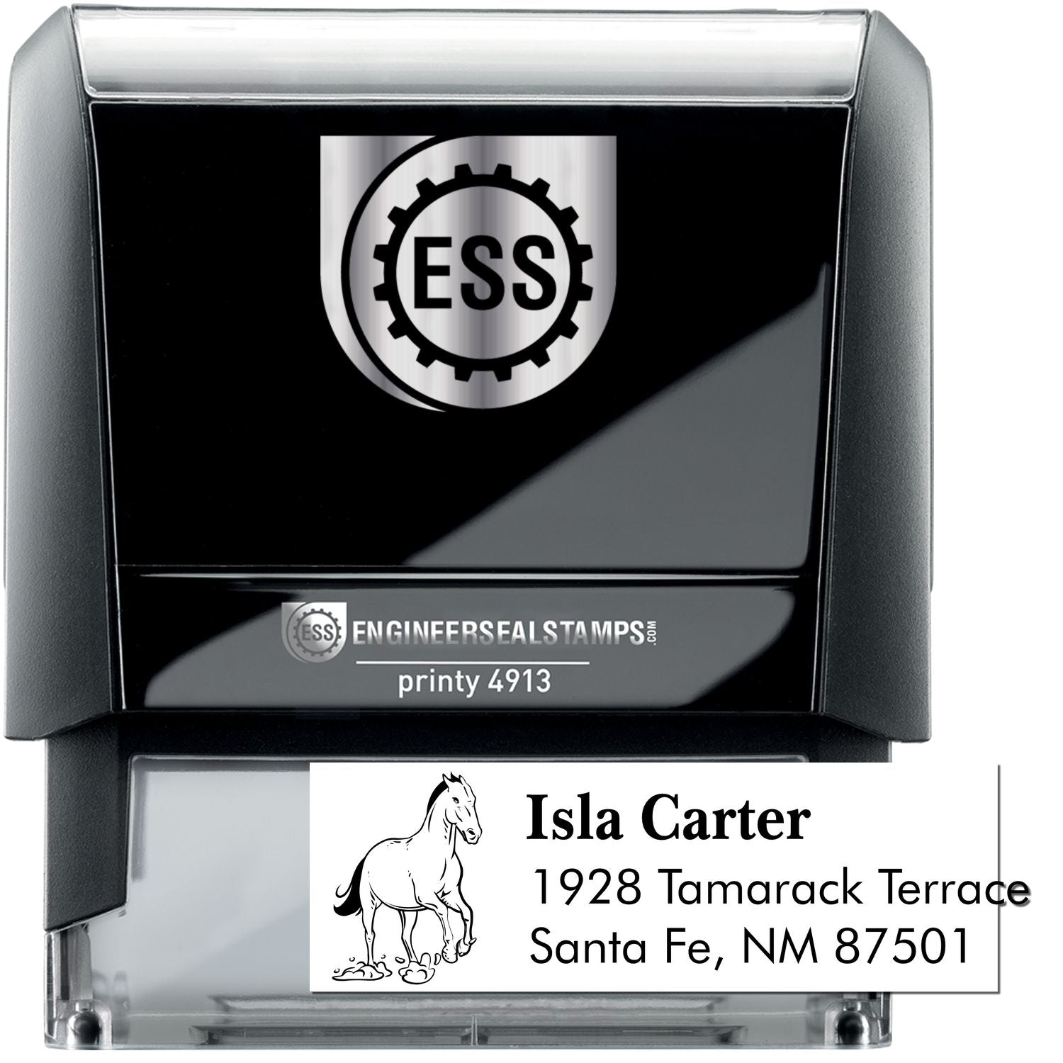Self-Inking Powerful Titan Equestrian Handmade Mailing Stamp - Engineer Seal Stamps