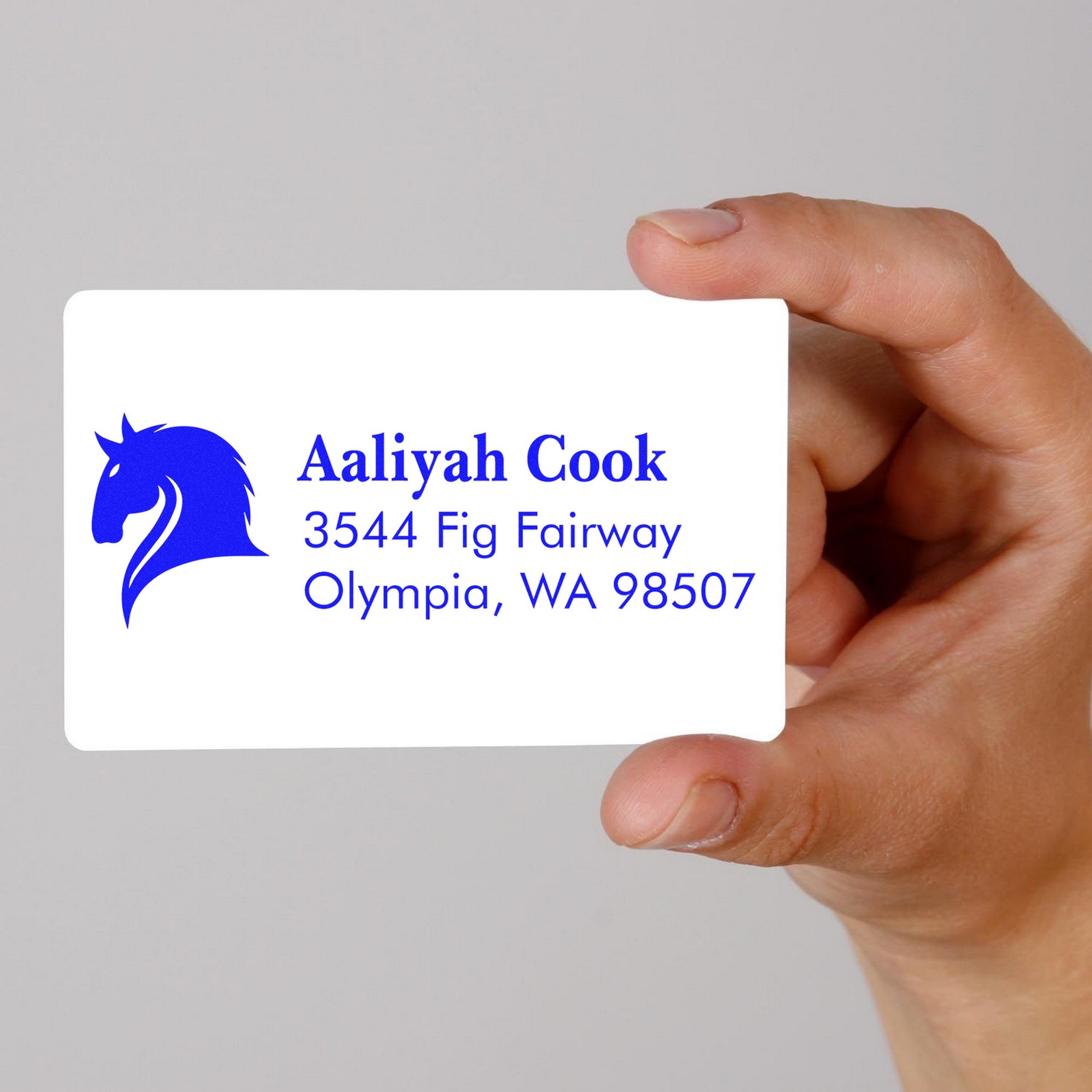 Self-Inking Velvet Duchess Equestrian Customize Mailing Address Stamp - Engineer Seal Stamps