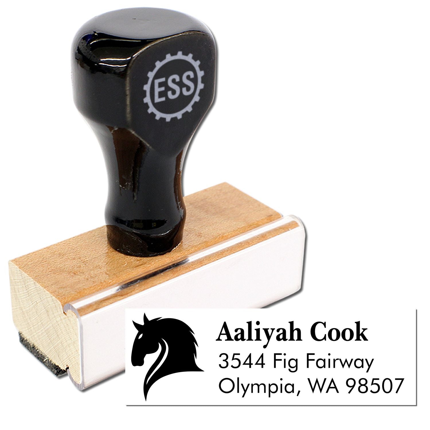 Velvet Duchess Horse Personalized Home Address For Envelopes Rubber Stamp - Engineer Seal Stamps