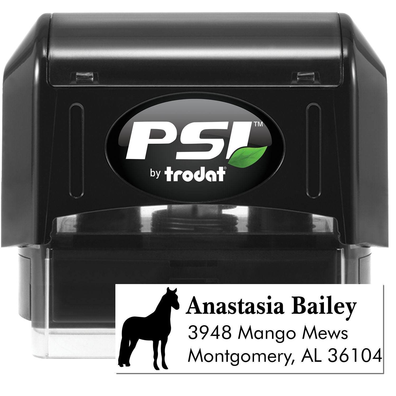 PSI Twinkling Twilight Steed Customized Mail Address Pre-Inked Stamp - Engineer Seal Stamps