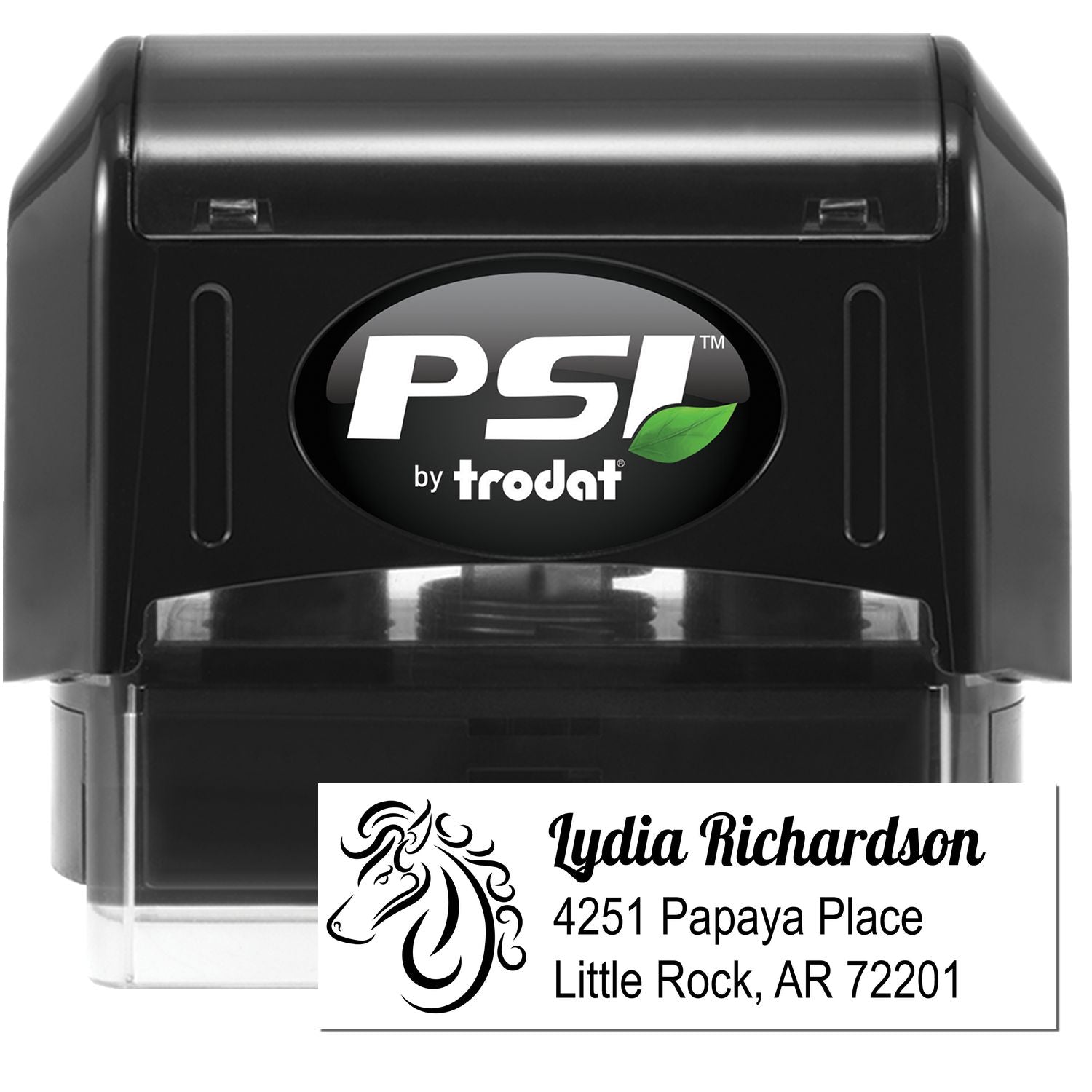 PSI Radiant Ray Steed Customized Address Label Pre-Inked Stamp - Engineer Seal Stamps