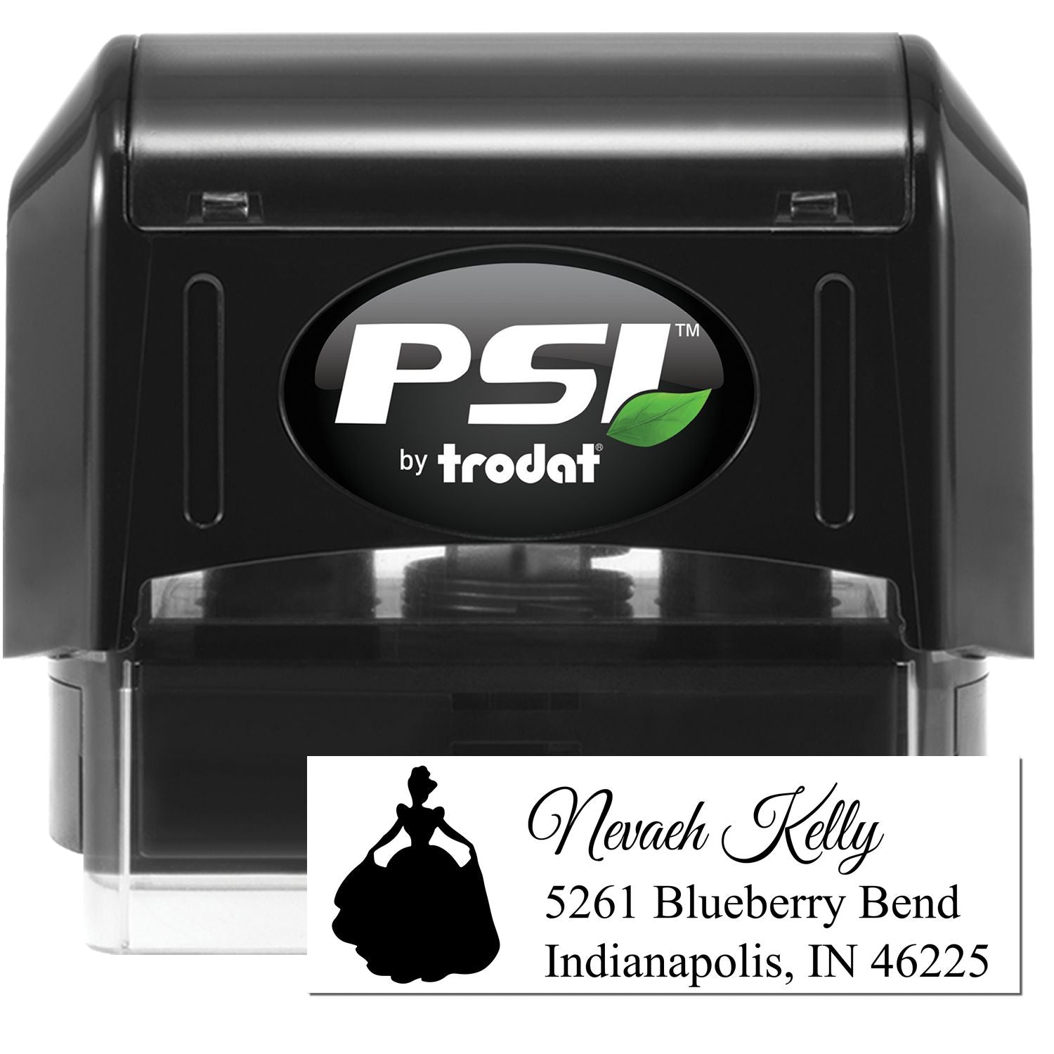 PSI Graceful Isabella Princess Personalized New Address Pre-Inked Stamp - Engineer Seal Stamps