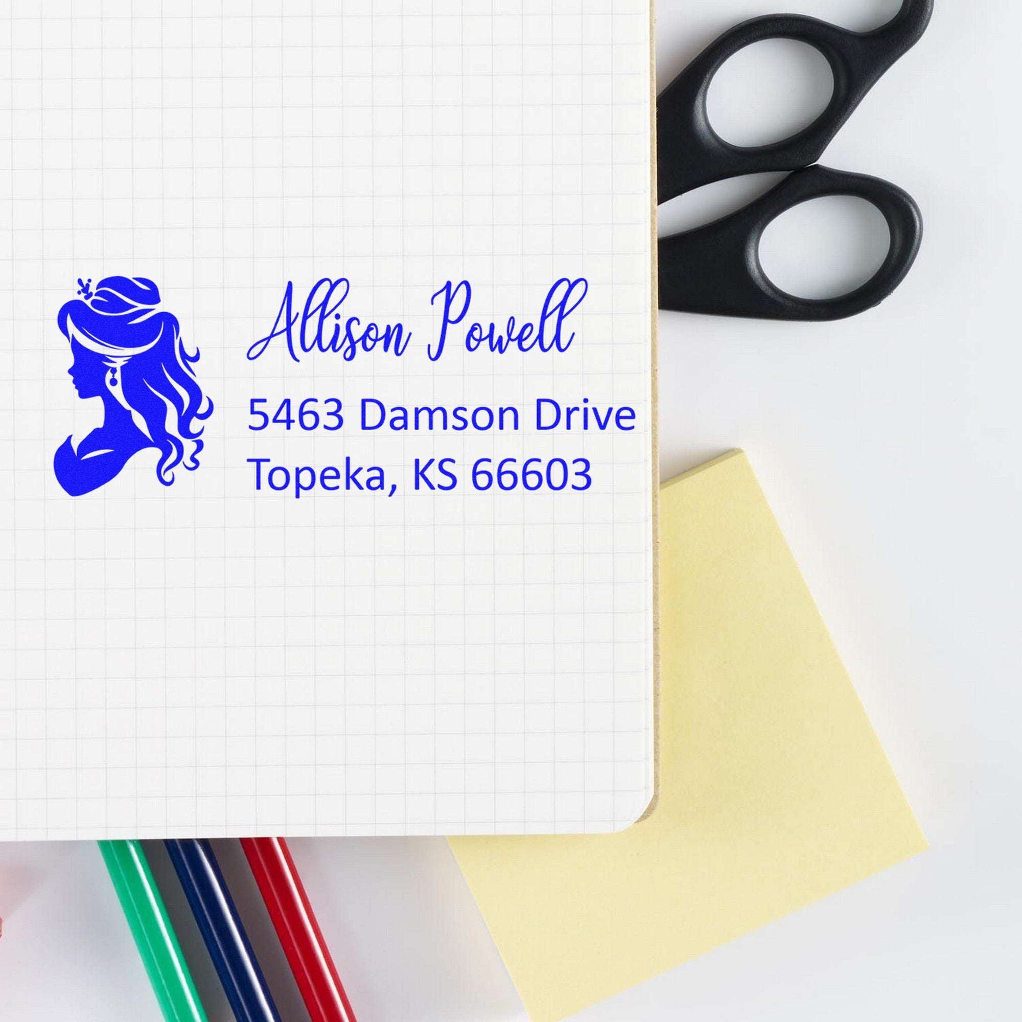 Self-Inking Mystical Ariadne Princess Customizable Mailing Stamp - Engineer Seal Stamps