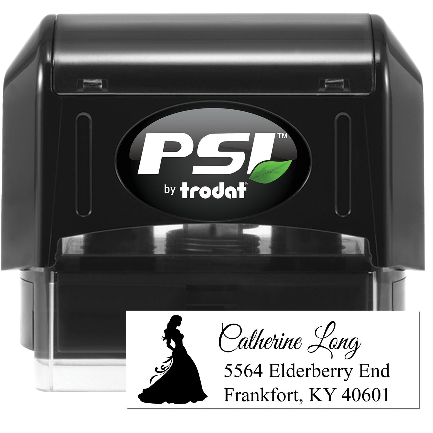 PSI Enchanted Gwendolyn Princess Custom Address Pre-Inked Stamp - Engineer Seal Stamps