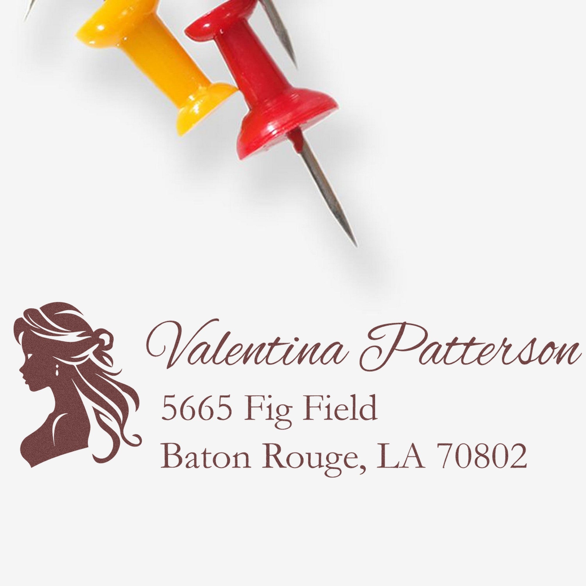 PSI Majestic Leonora Princess Custom Return Address Pre-Inked Stamp - Engineer Seal Stamps