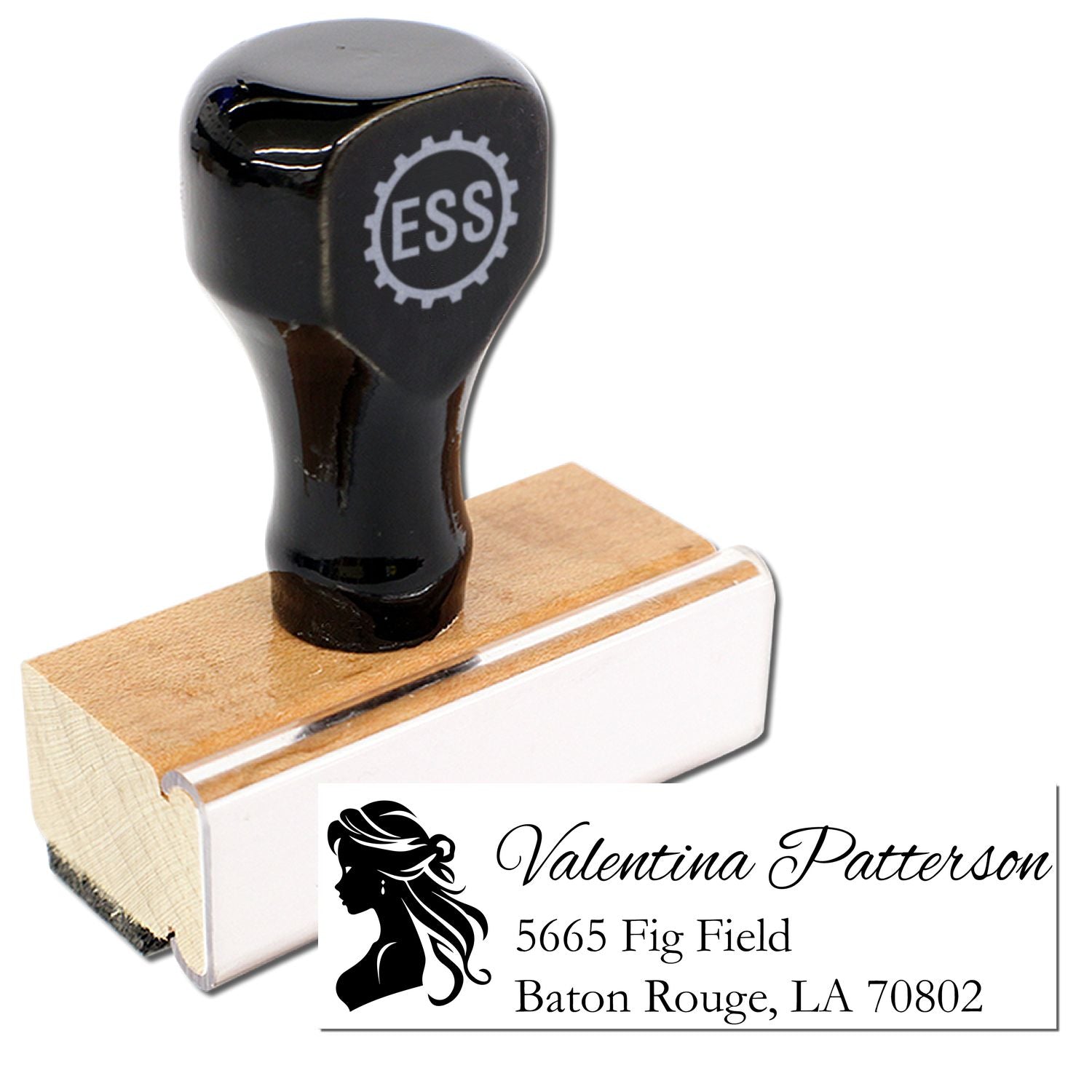 Majestic Leonora Princess Handmade New Address Rubber Stamp - Engineer Seal Stamps