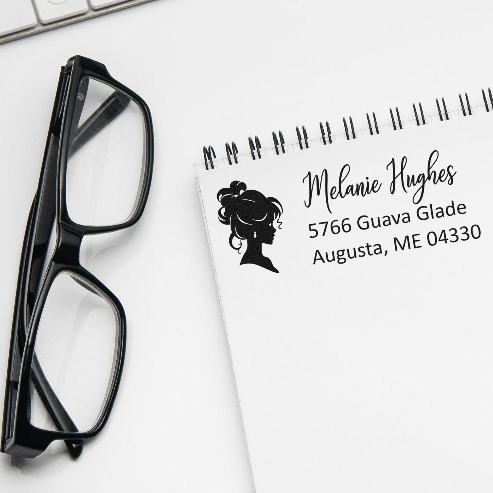 PSI Gentle Eleanora Princess Custom Name and Address Pre-Inked Stamp - Engineer Seal Stamps